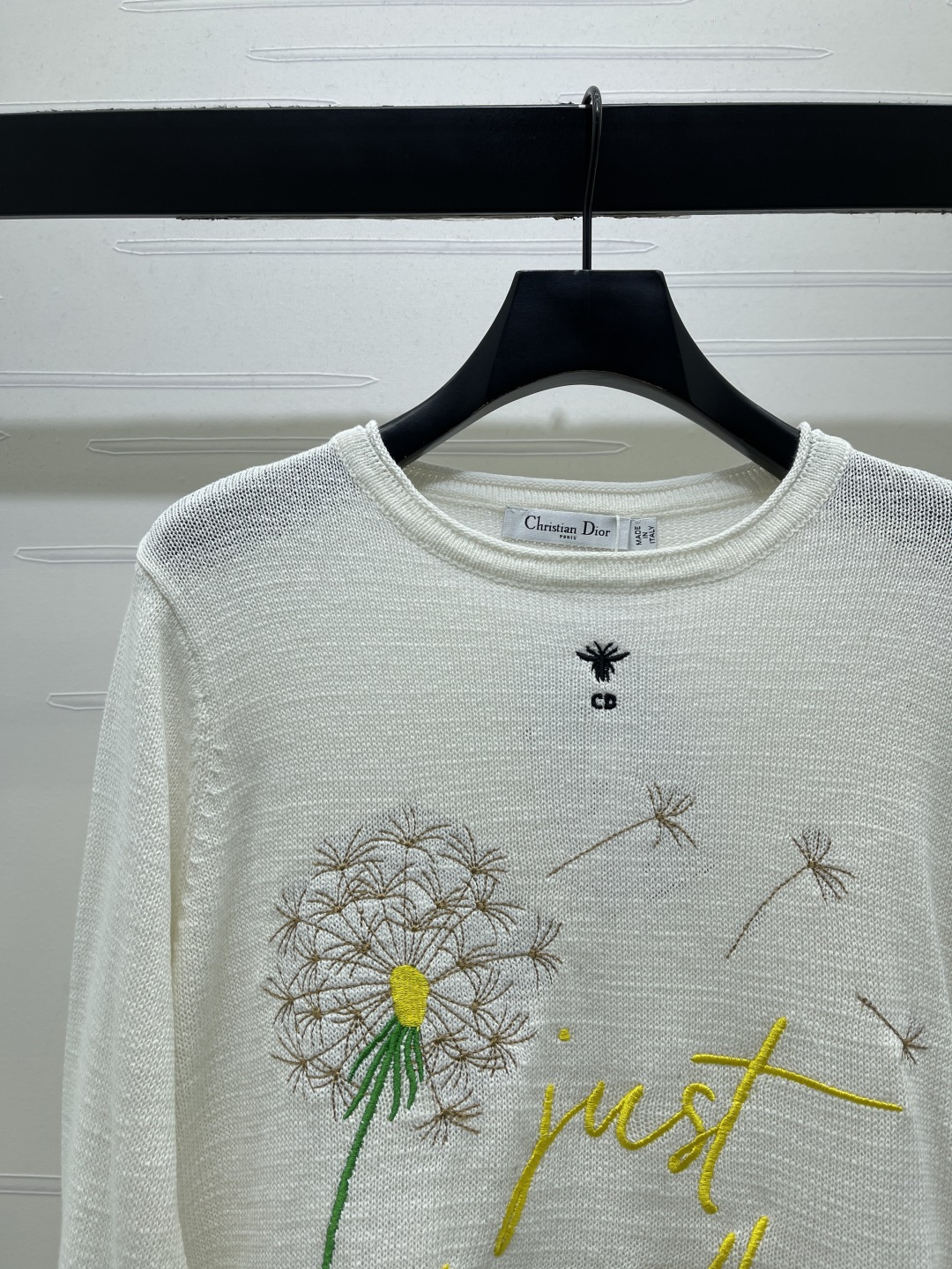 Floral Embroidered Cropped Sweater