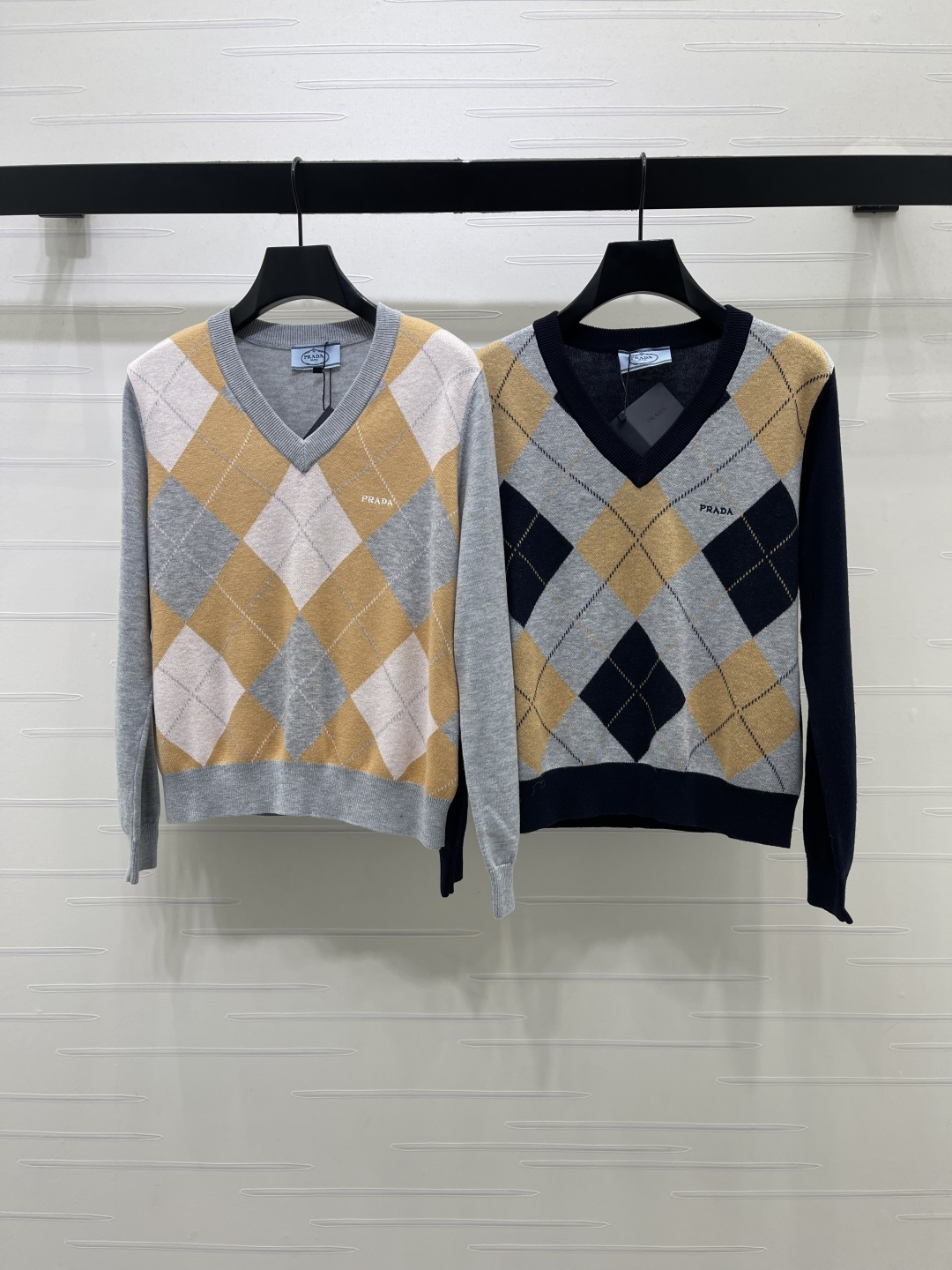 Prada Argyle Button Cardigan