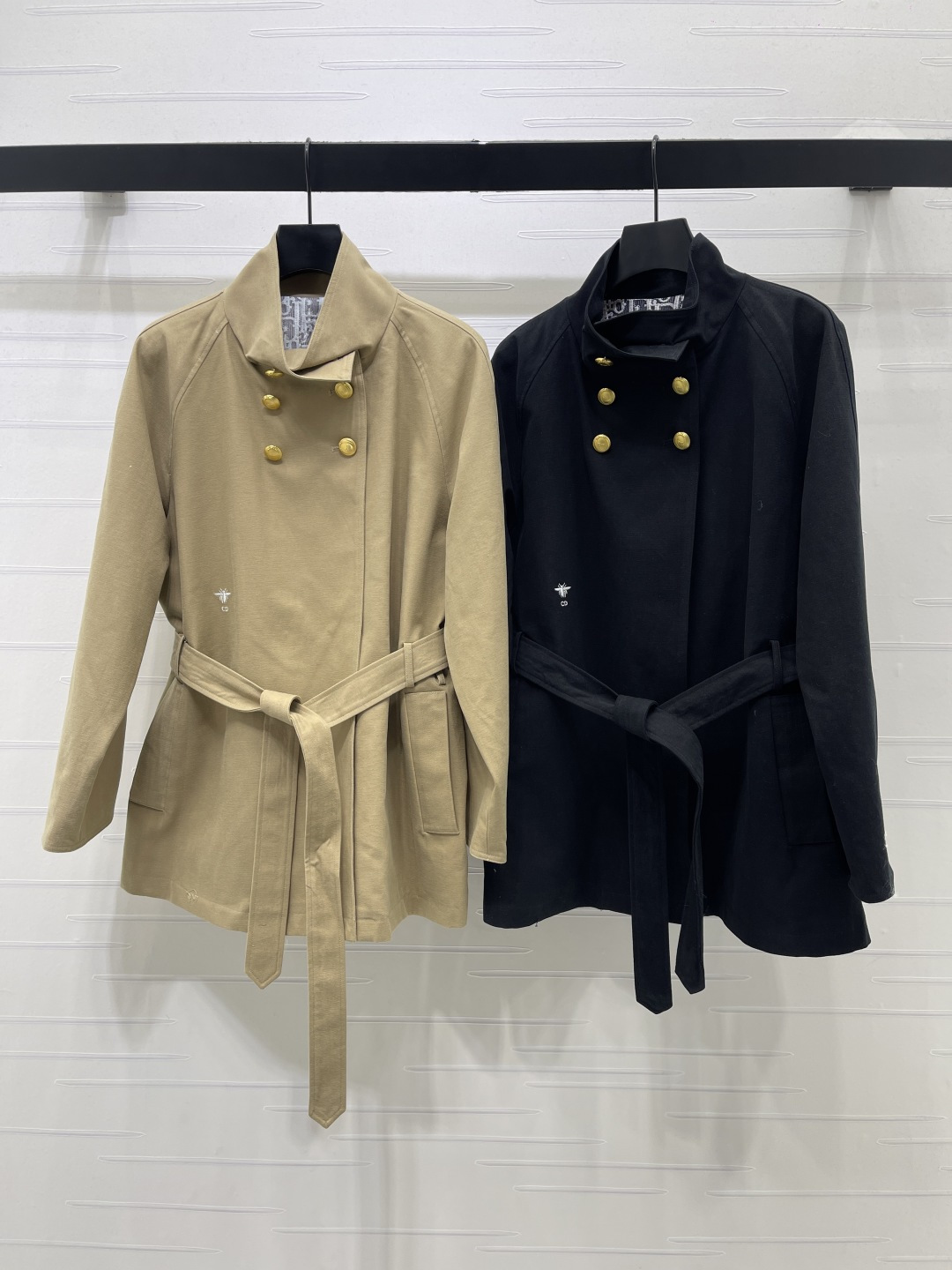 Dior Belted Double Breasted Coat