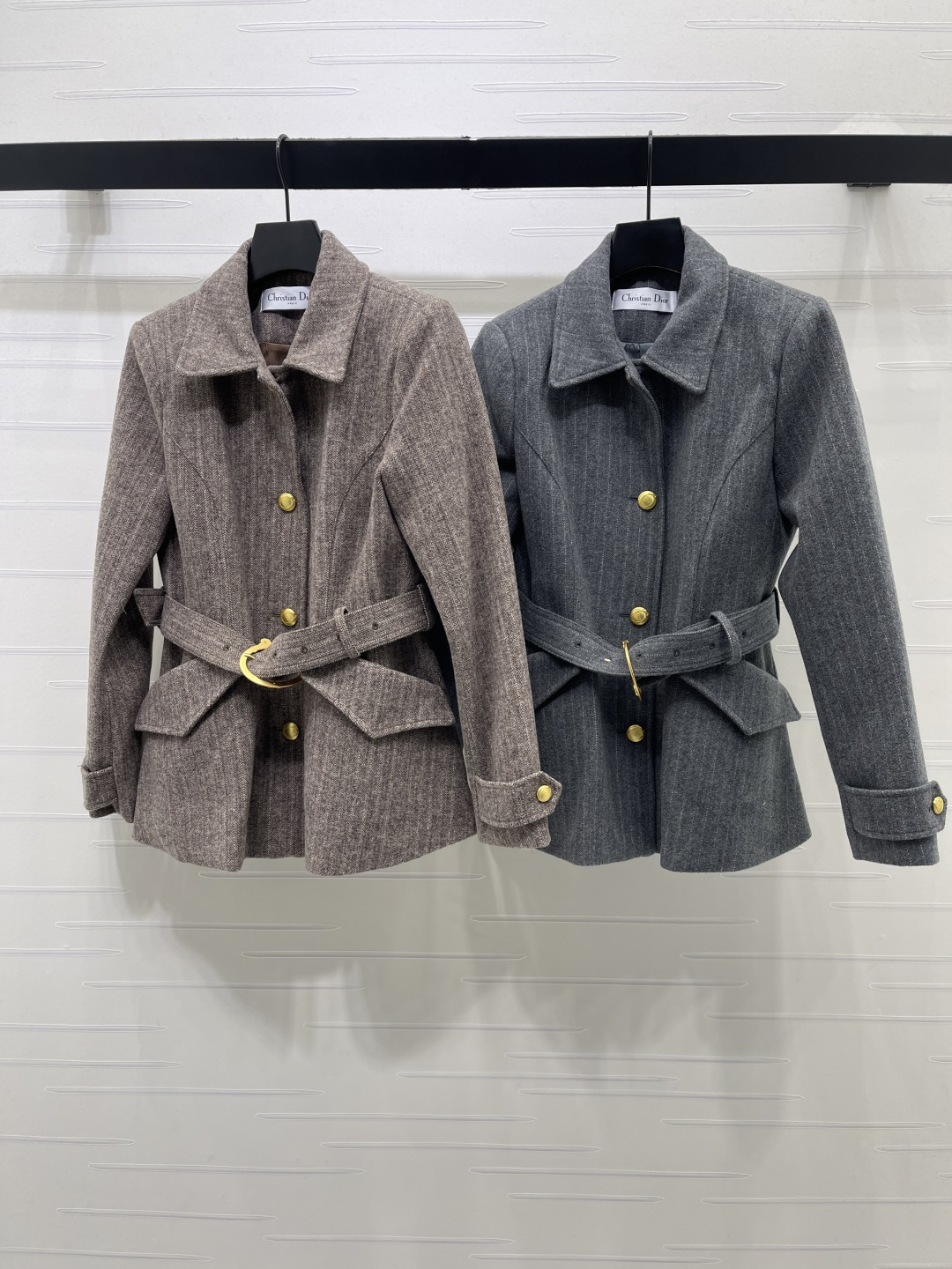 Dior Belted Button Front Jacket