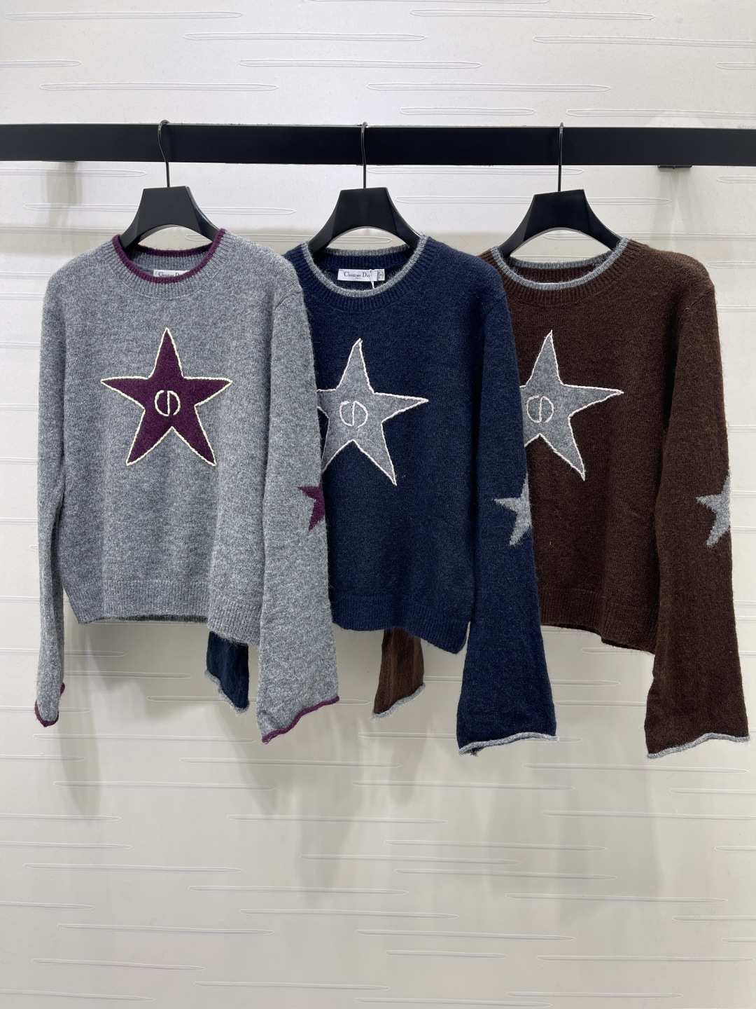 Dior Star Graphic Crew Neck Sweater
