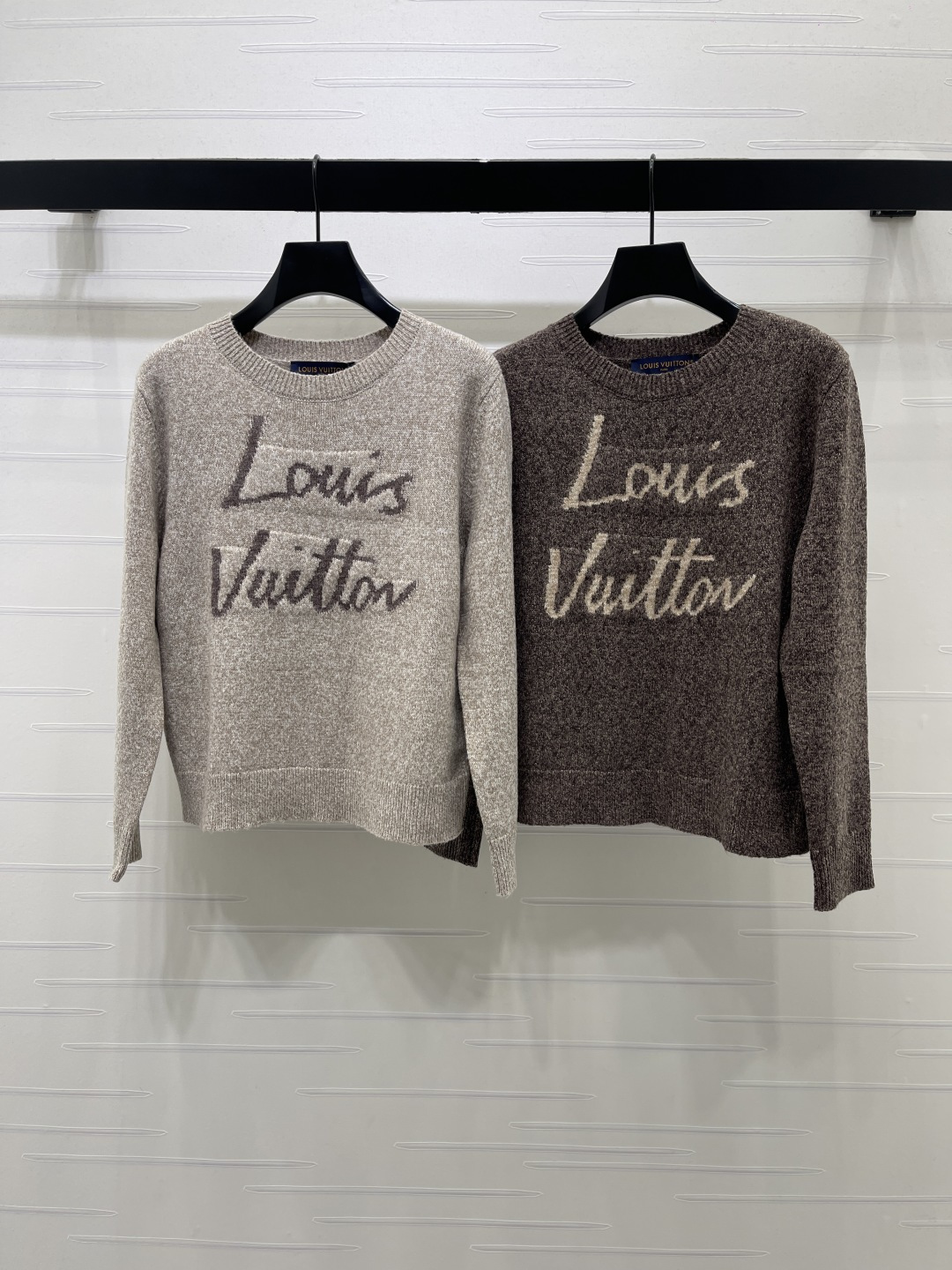 Louis Vuitton Script Logo Crew Neck Sweater