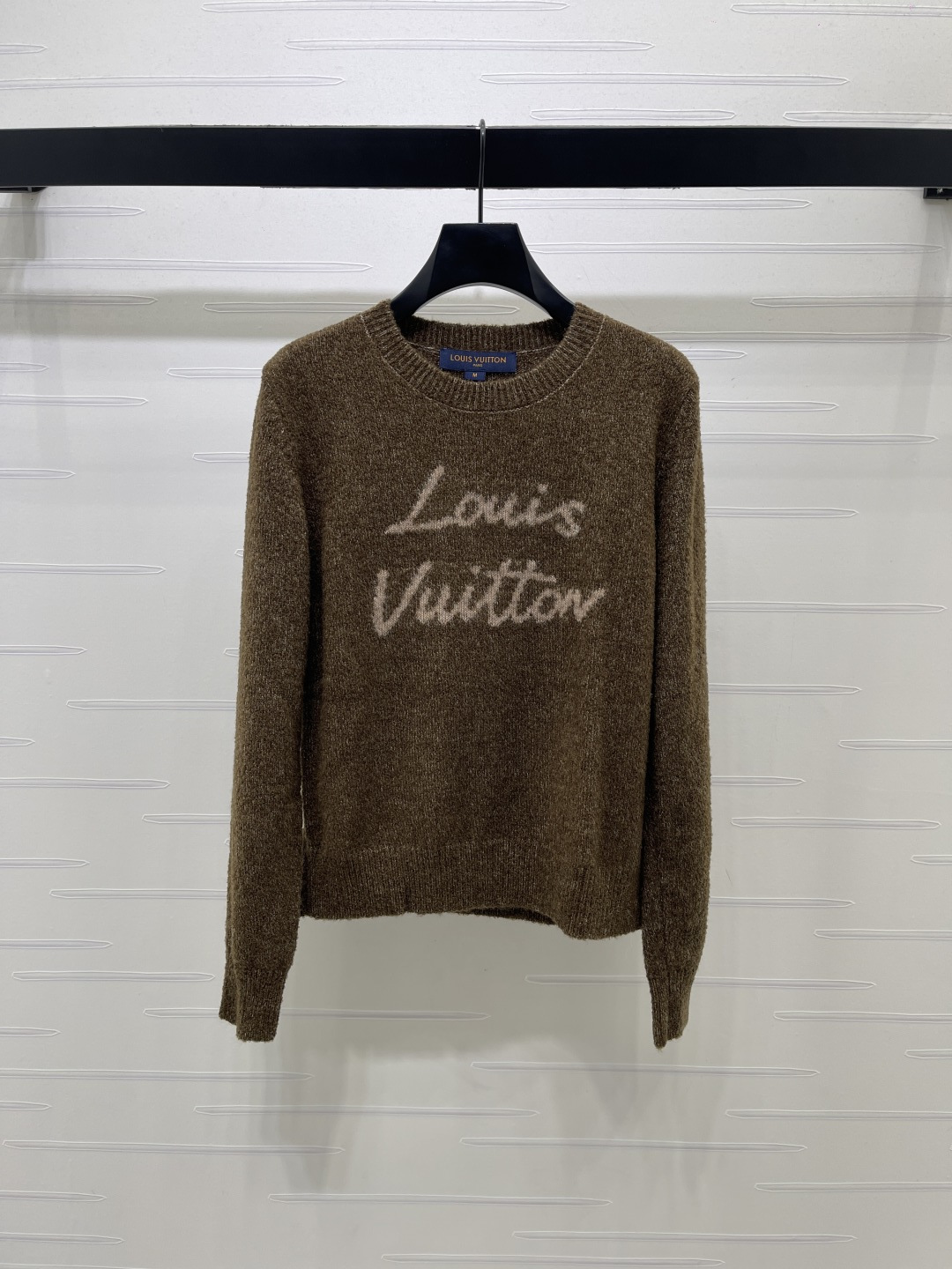 Louis Vuitton Brown Script Logo Sweater