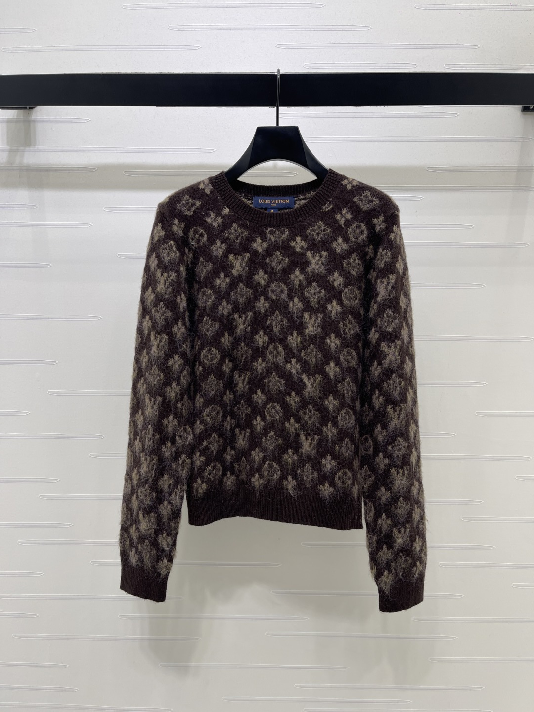 Louis Vuitton Brown Monogram Crew Neck Sweater