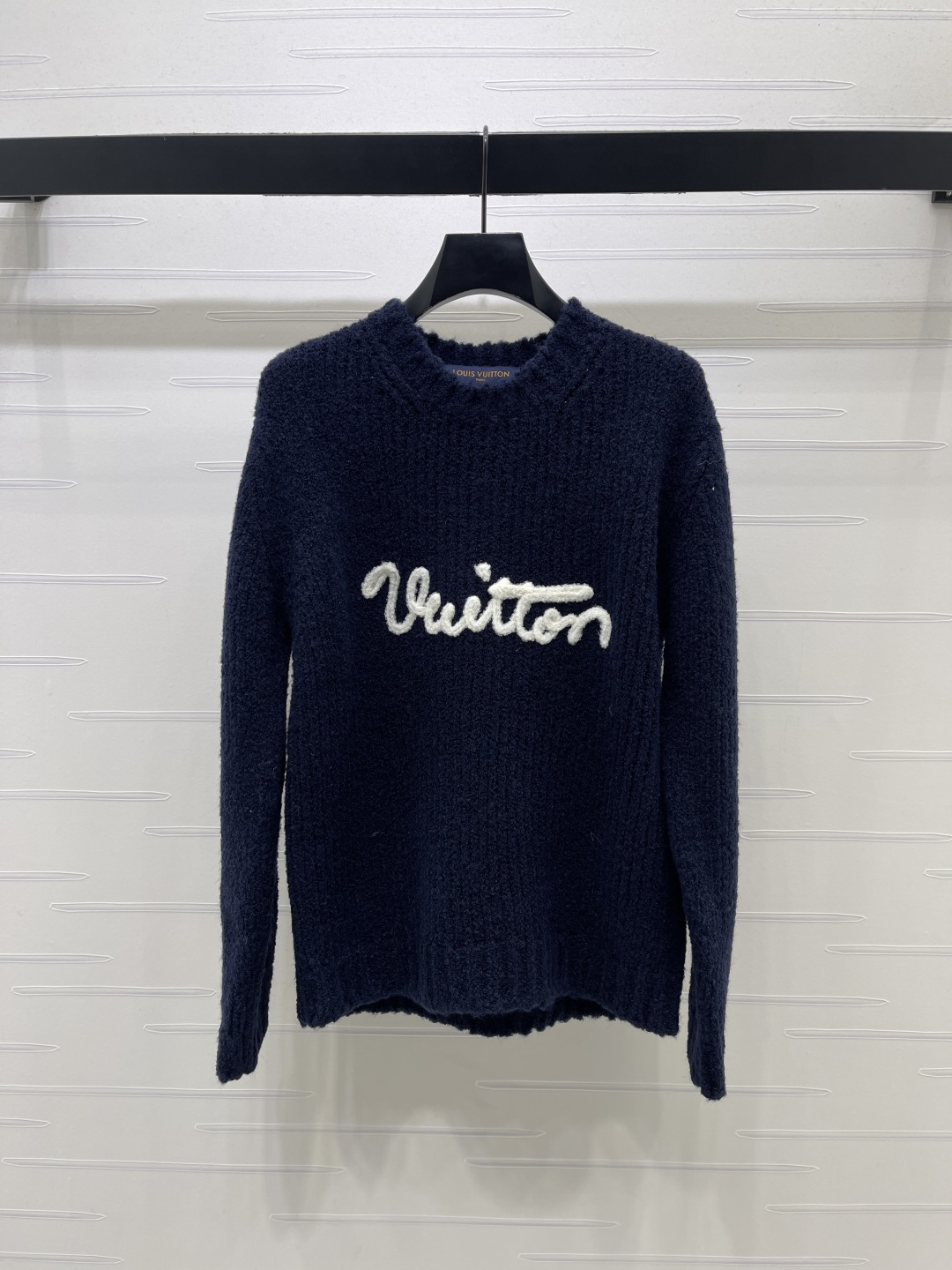 Louis Vuitton Navy Script Logo Sweater