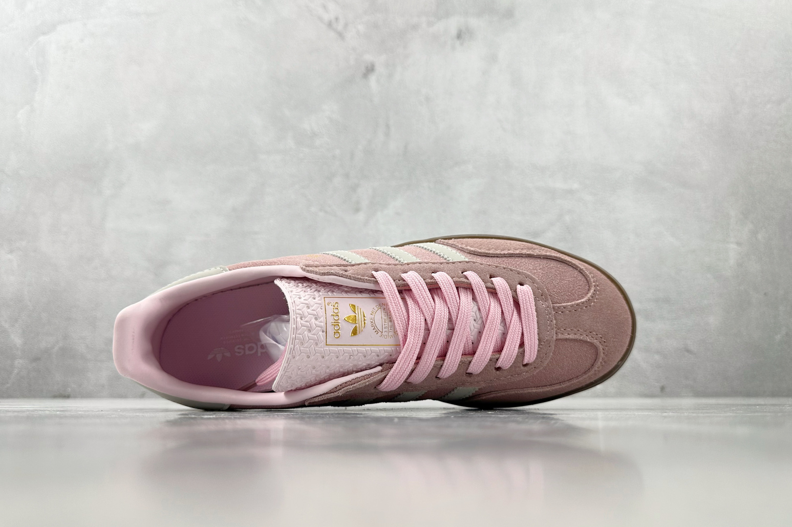 R 版 
出口订单 adidas originals GAZELLE INDOOR W粉色

货号：JI