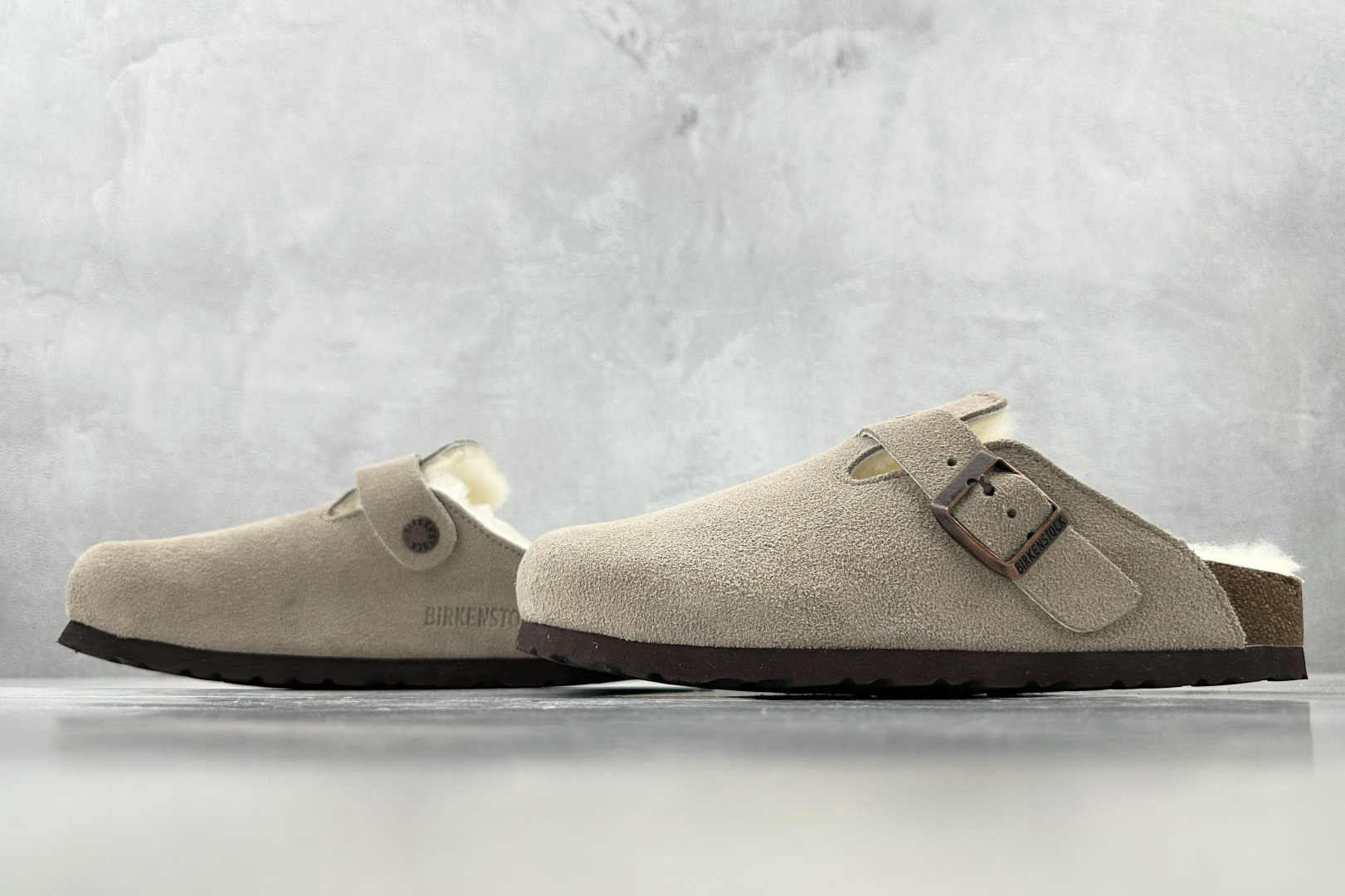 莞产 
Birkenstock Boston 灰色

货号：
尺码：35 36 36.5 37 38.5