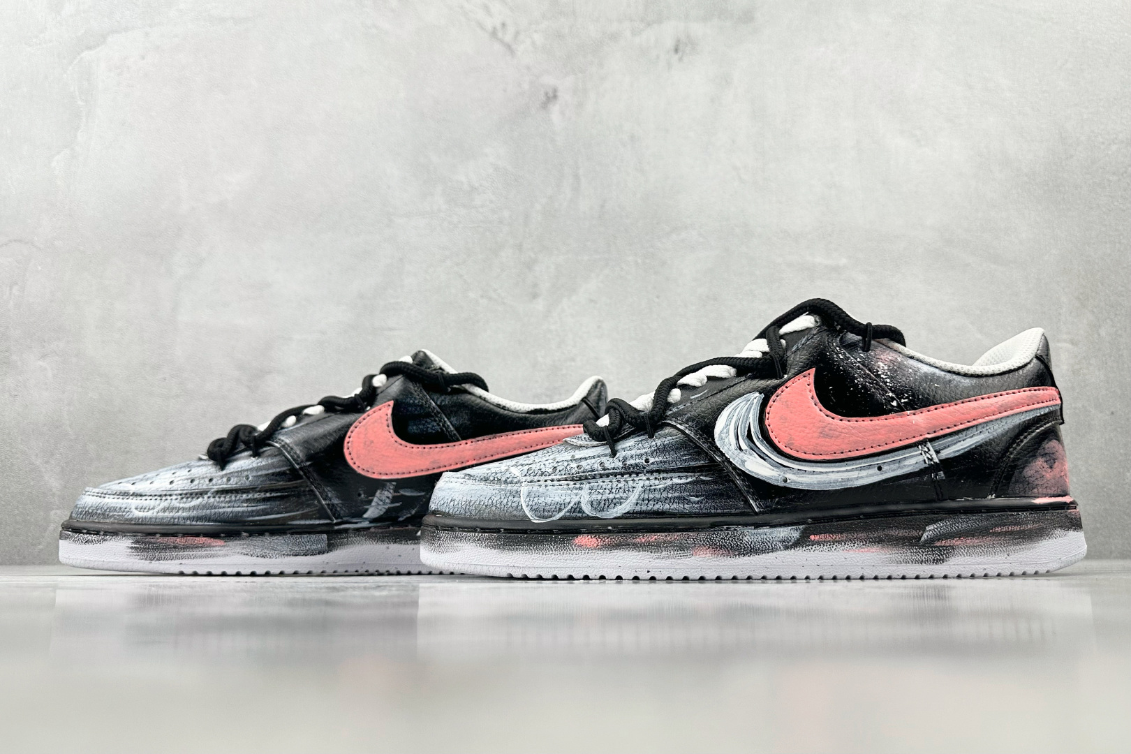 定制版  
【定制球鞋】Nike Court Vision 制造病变 黑粉

货号：DH2987-101