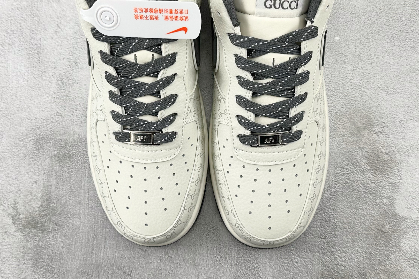 XC 
Nike Air Force 1'07  GUCCI 联名 米白黑

货号：CS5288 003