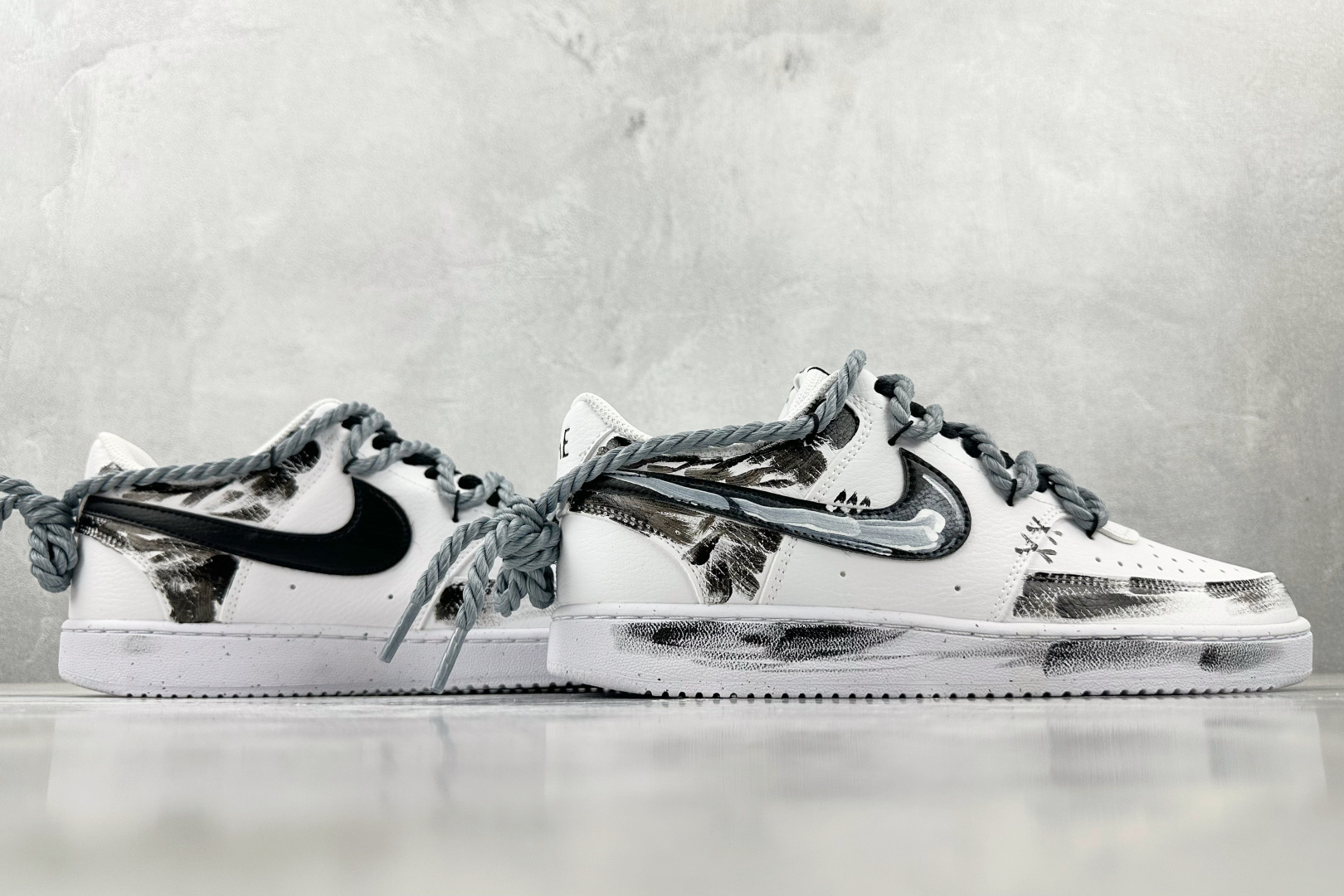 定制版  
【定制球鞋】Nike Court Vision 暗黑骑士 黑白色

货号：DH2987-10