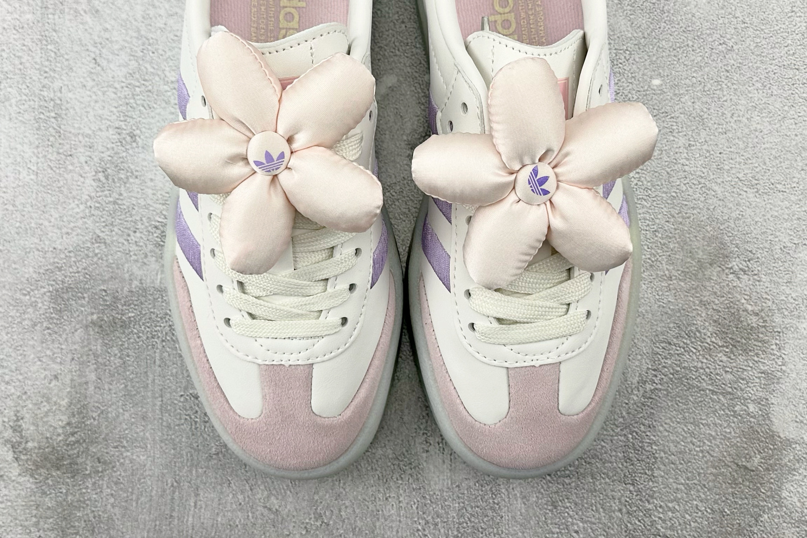 出口订单 adidas originals SAMBAE 白浅紫 JR3335