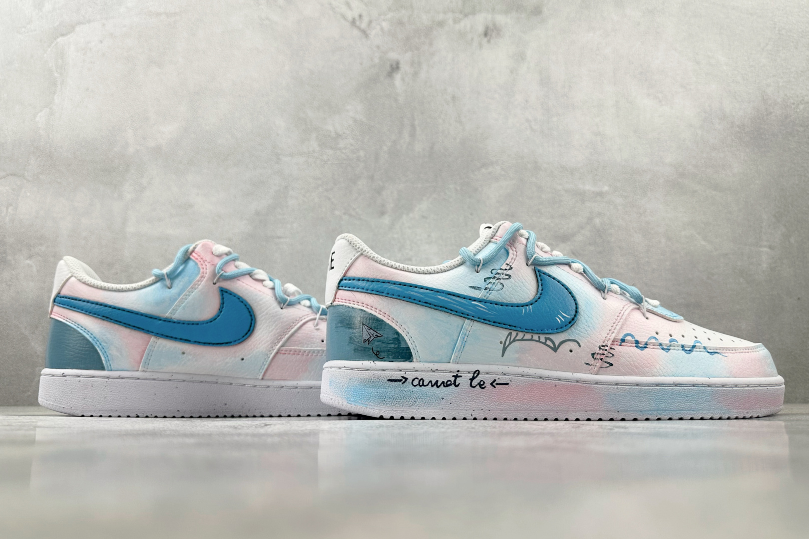 定制版  
【定制球鞋】Nike Court Vision 半夏晚晚 粉蓝白

货号：DH2987-10