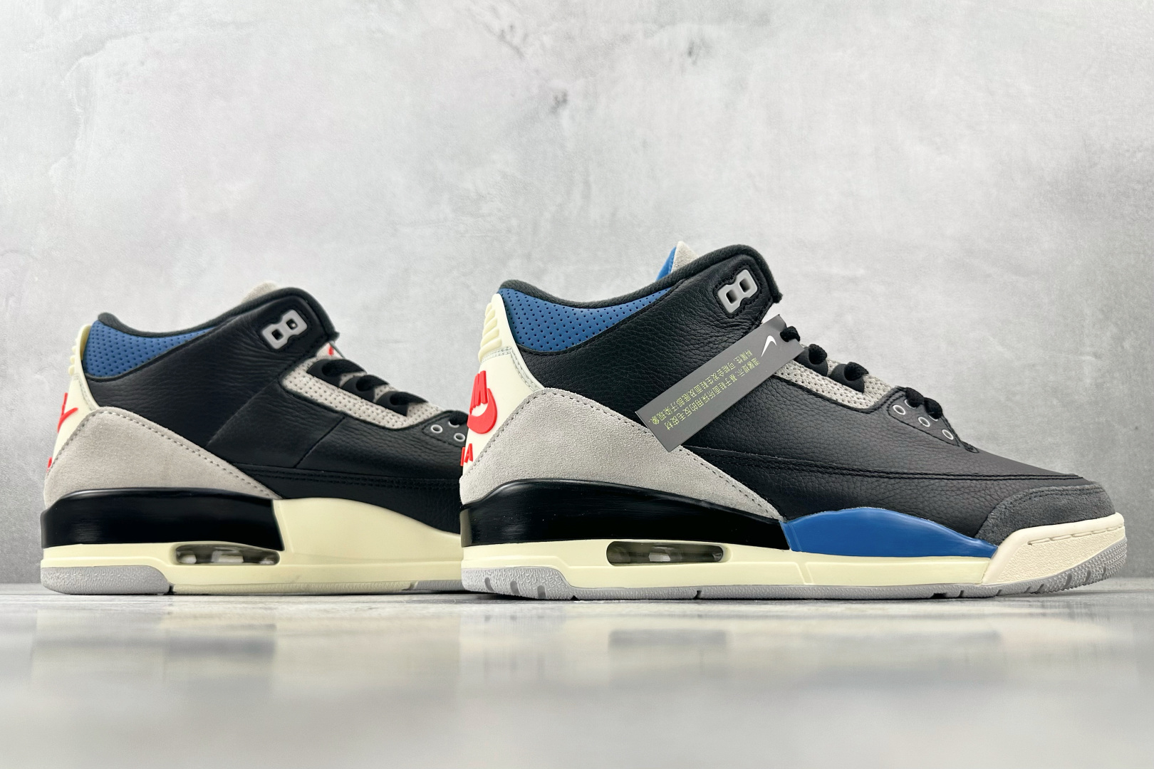 OG 
顶级纯原 Jordan Air Jordan 3 Retro Rare Air 黑灰红

货号：