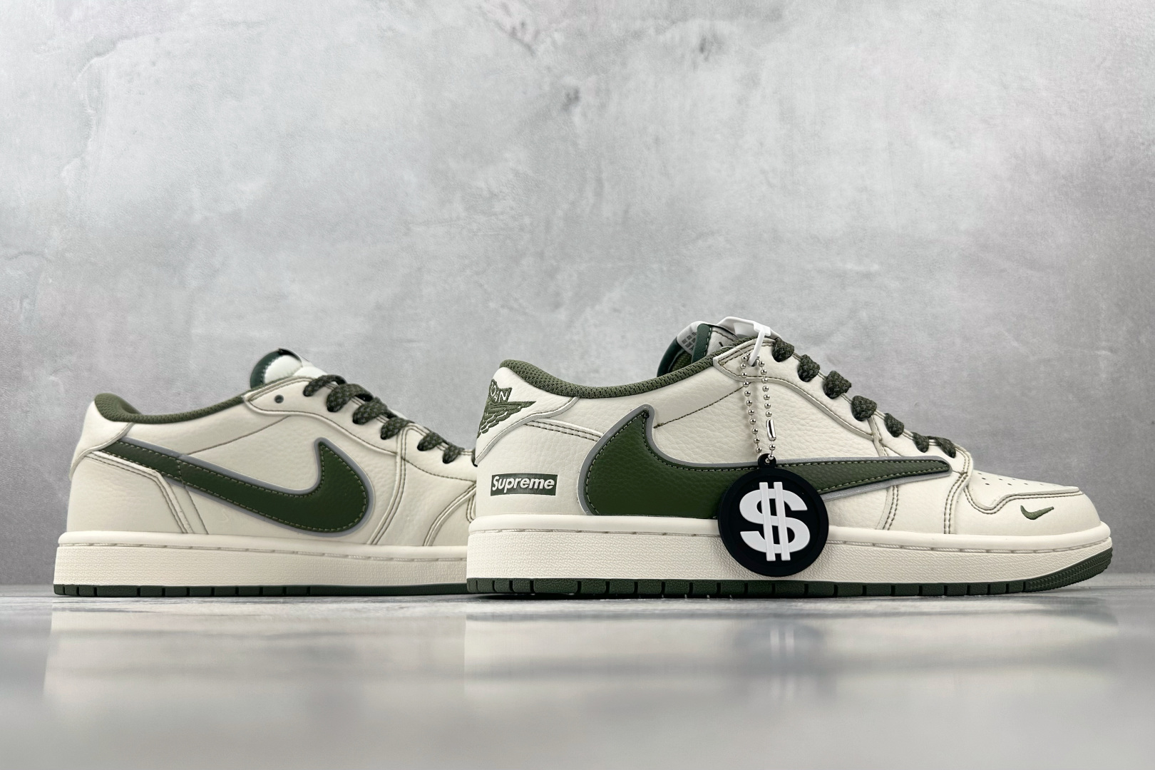 DK 
定制 Air Jordan 1 Low ow SP 米白绿

货号：DH0223 333
尺码：