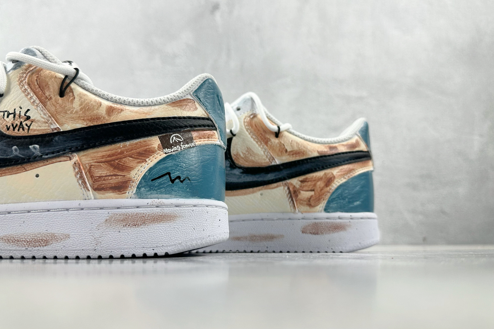 定制版  
【定制球鞋】Nike Court Vision 街头涂鸦 蓝白色

货号：DH2987-10