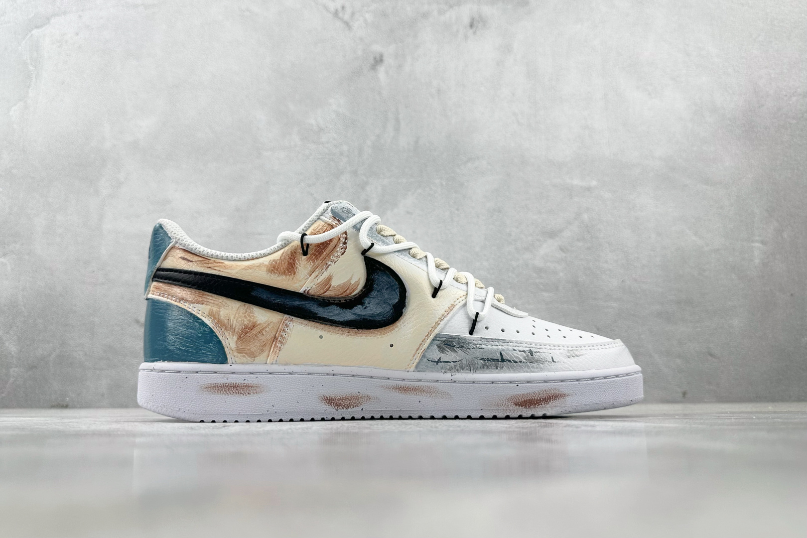 定制版  
【定制球鞋】Nike Court Vision 街头涂鸦 蓝白色

货号：DH2987-10