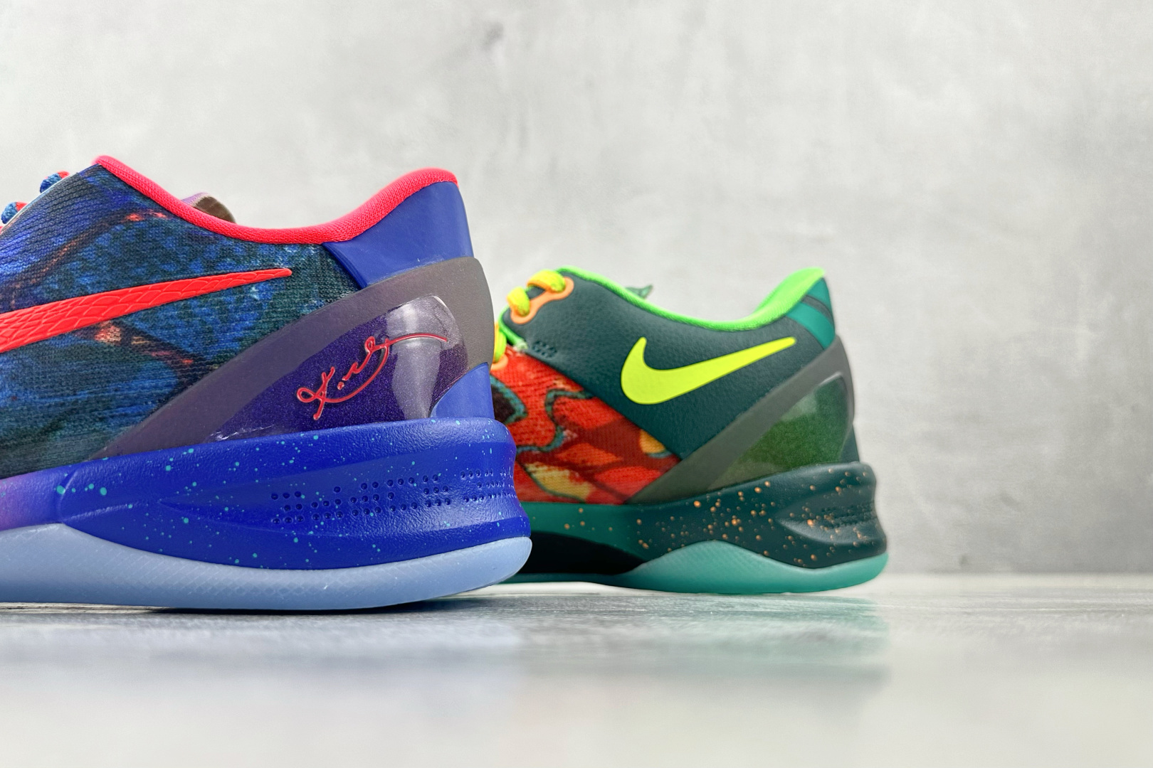 GX 
顶级纯原 完美复刻  Nike Kobe 8 Protro What The Kobe橙蓝

货
