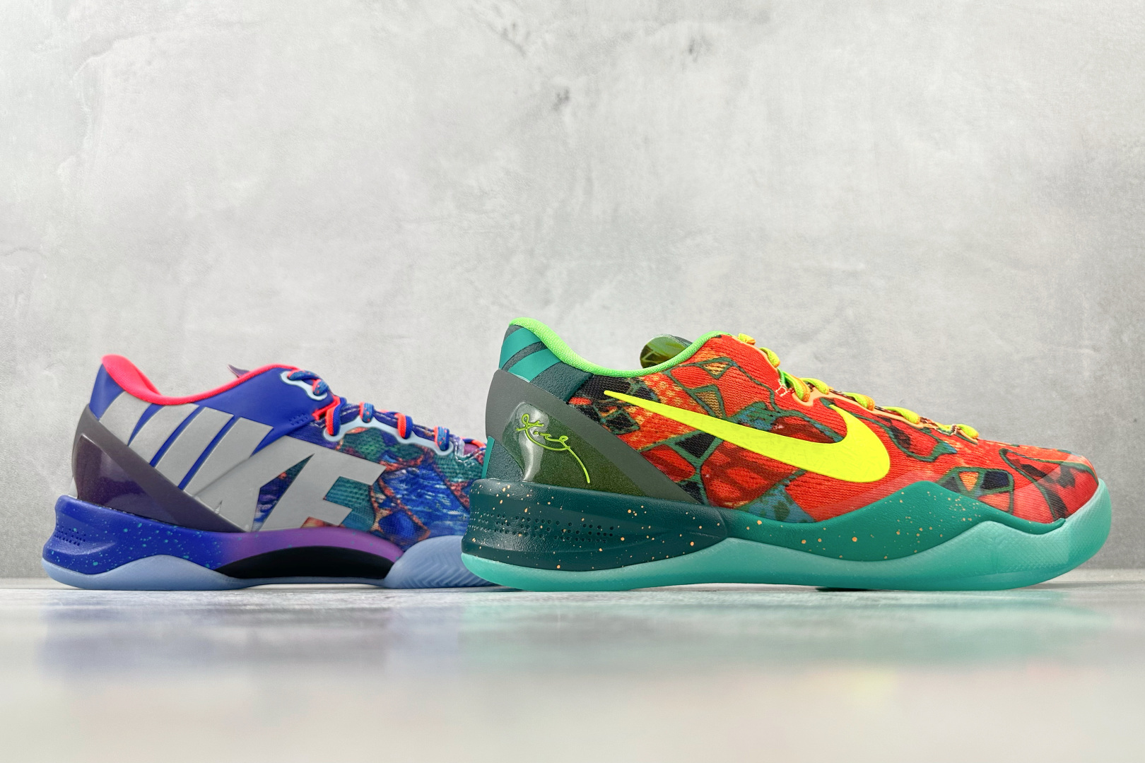 GX 
顶级纯原 完美复刻  Nike Kobe 8 Protro What The Kobe橙蓝

货