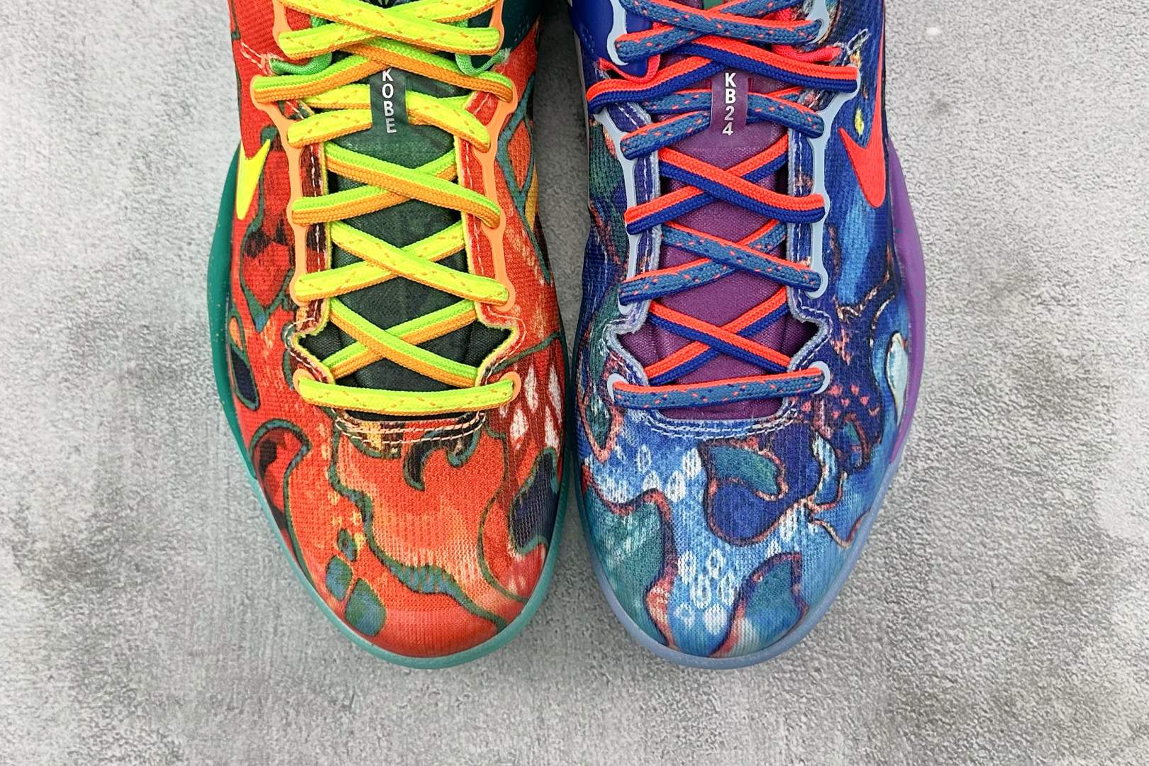 GX 
顶级纯原 完美复刻  Nike Kobe 8 Protro What The Kobe橙蓝

货