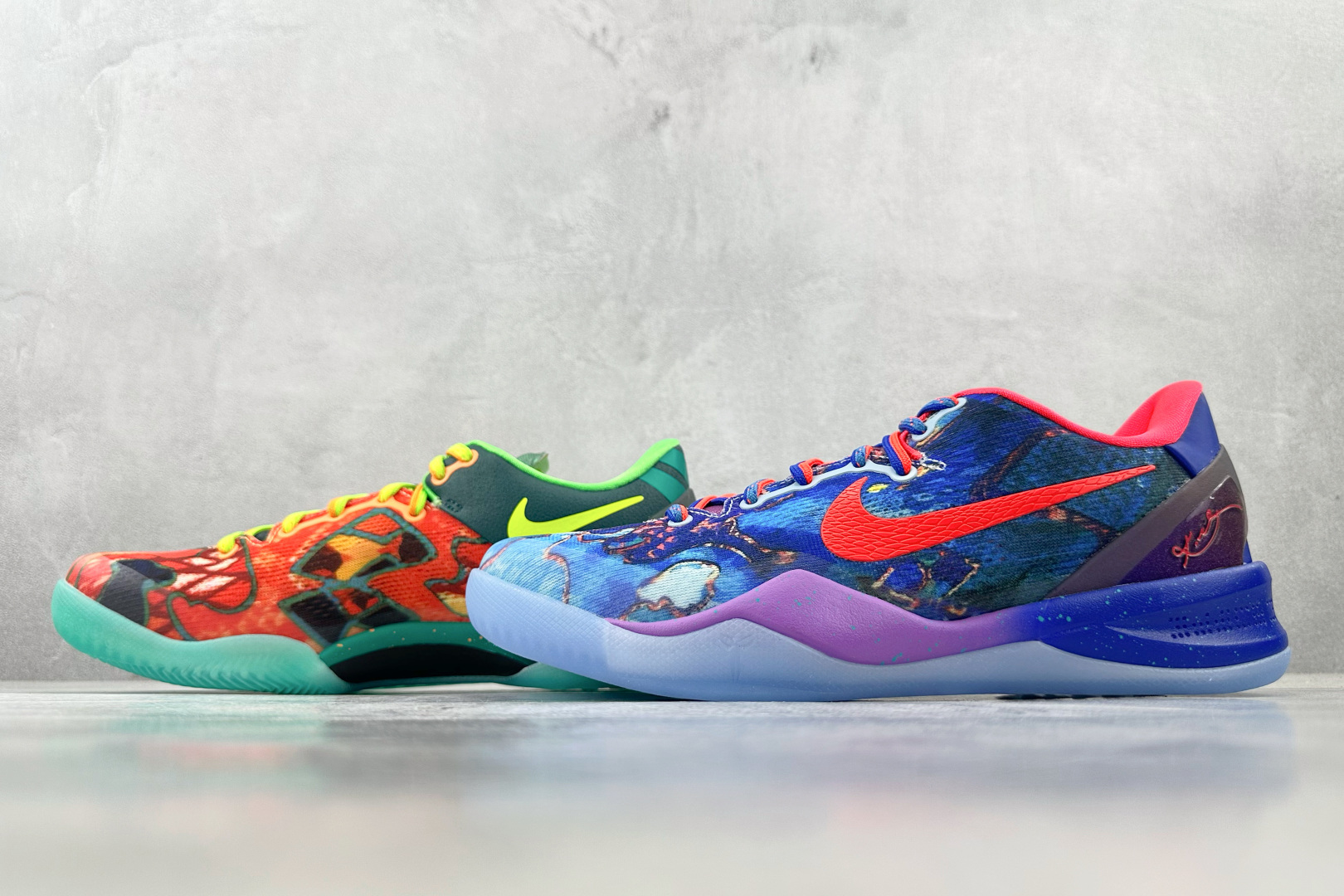 GX 
顶级纯原 完美复刻  Nike Kobe 8 Protro What The Kobe橙蓝

货