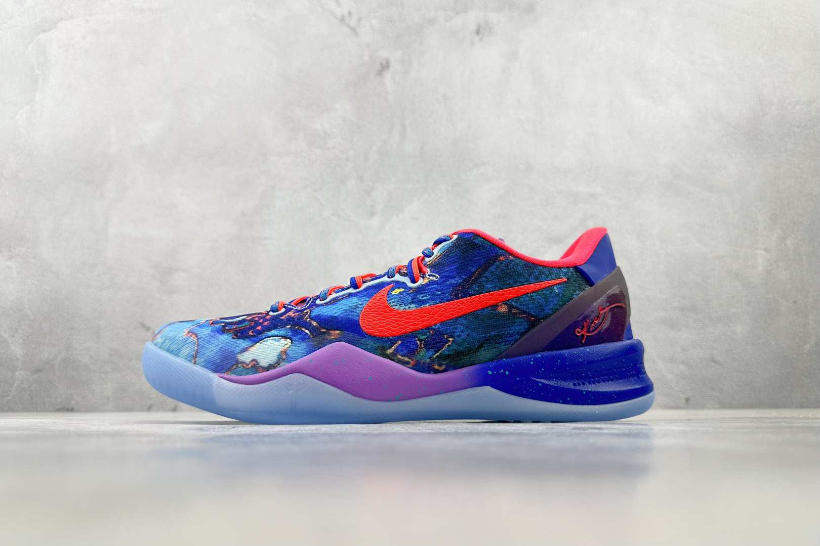 GX 
顶级纯原 完美复刻  Nike Kobe 8 Protro What The Kobe橙蓝

货