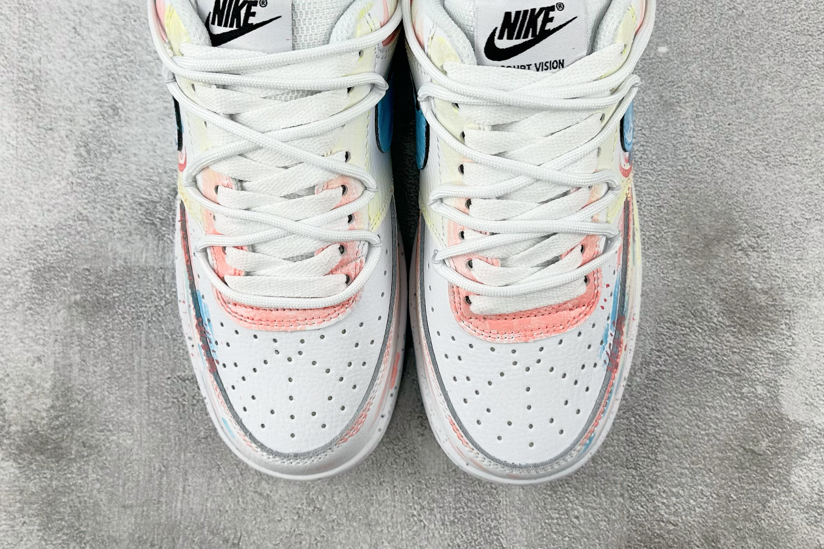 定制版  
【定制球鞋】Nike Court Vision 1 悦动粉 白粉色

货号：DH2987-1