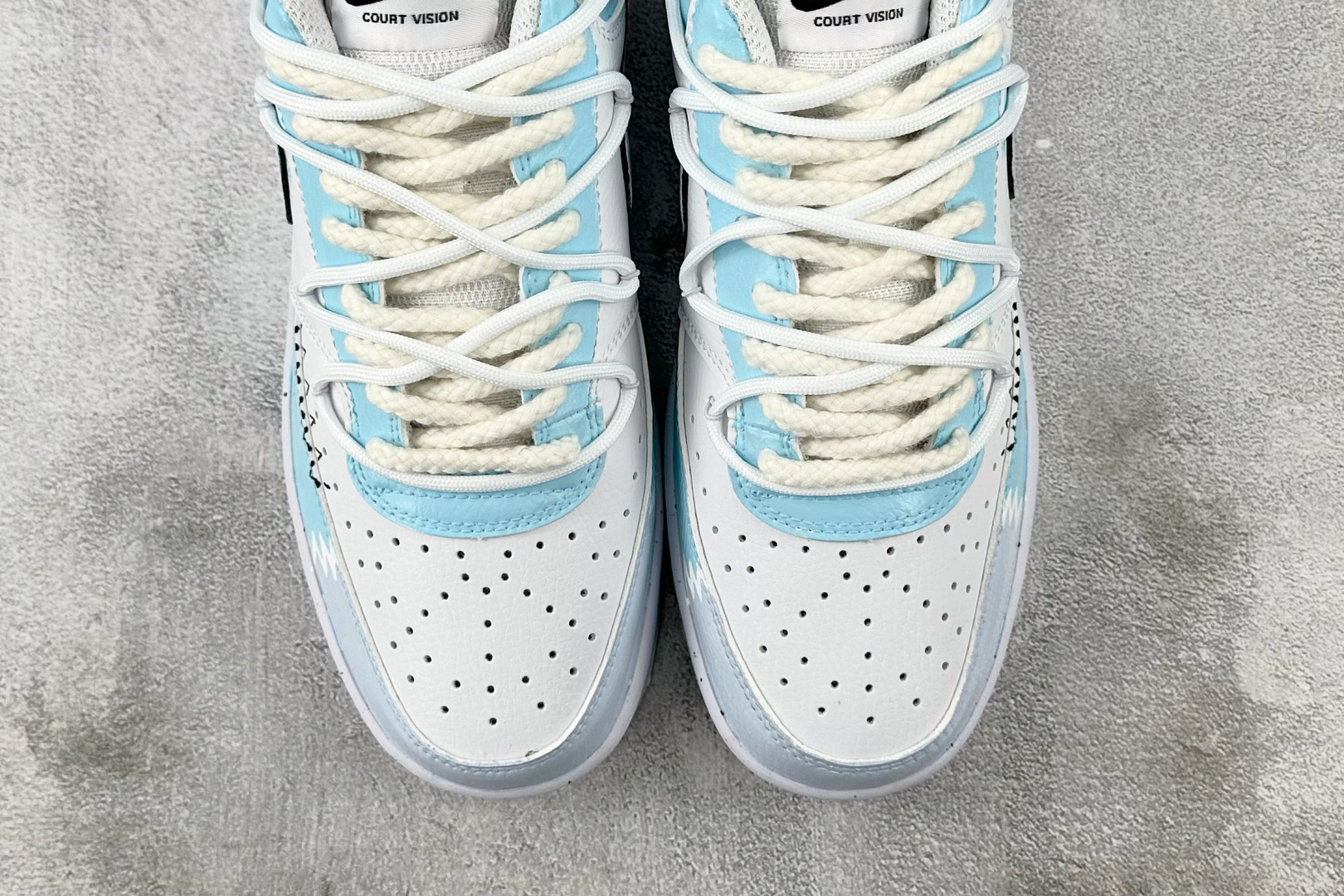 定制版  
【定制球鞋】Nike Court Vision 1 梦熠星河 蓝灰色

货号：DH2987-
