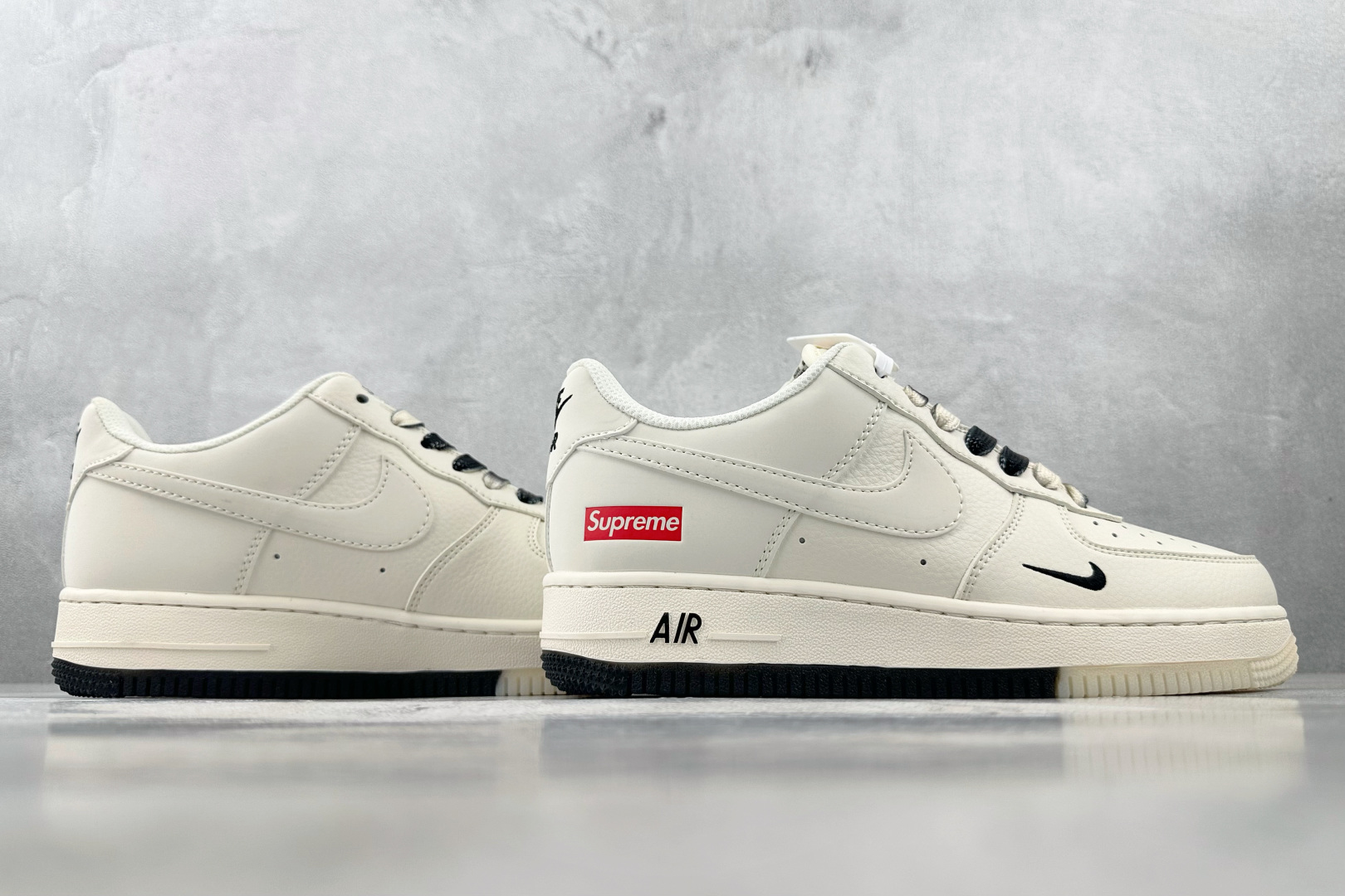Nike Air Force 1'07 Supreme 联名 米白黑 BB7577-217