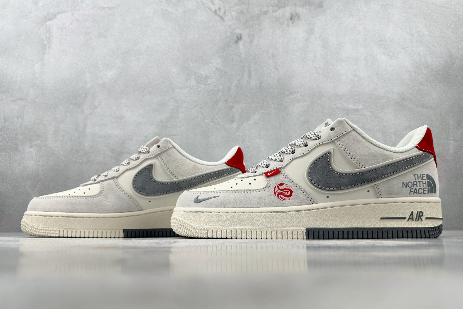 260 Nike Air Force 1'07 北面 联名 米白灰 YX5066-313