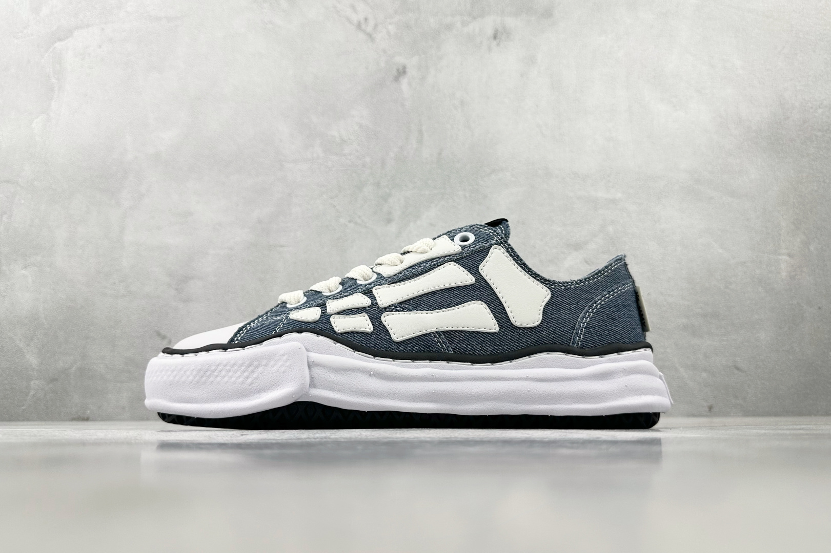 Maison Mihara Yasuhiro x AMIRI Skel-Top Low 蓝色 AMFOSR1076-003