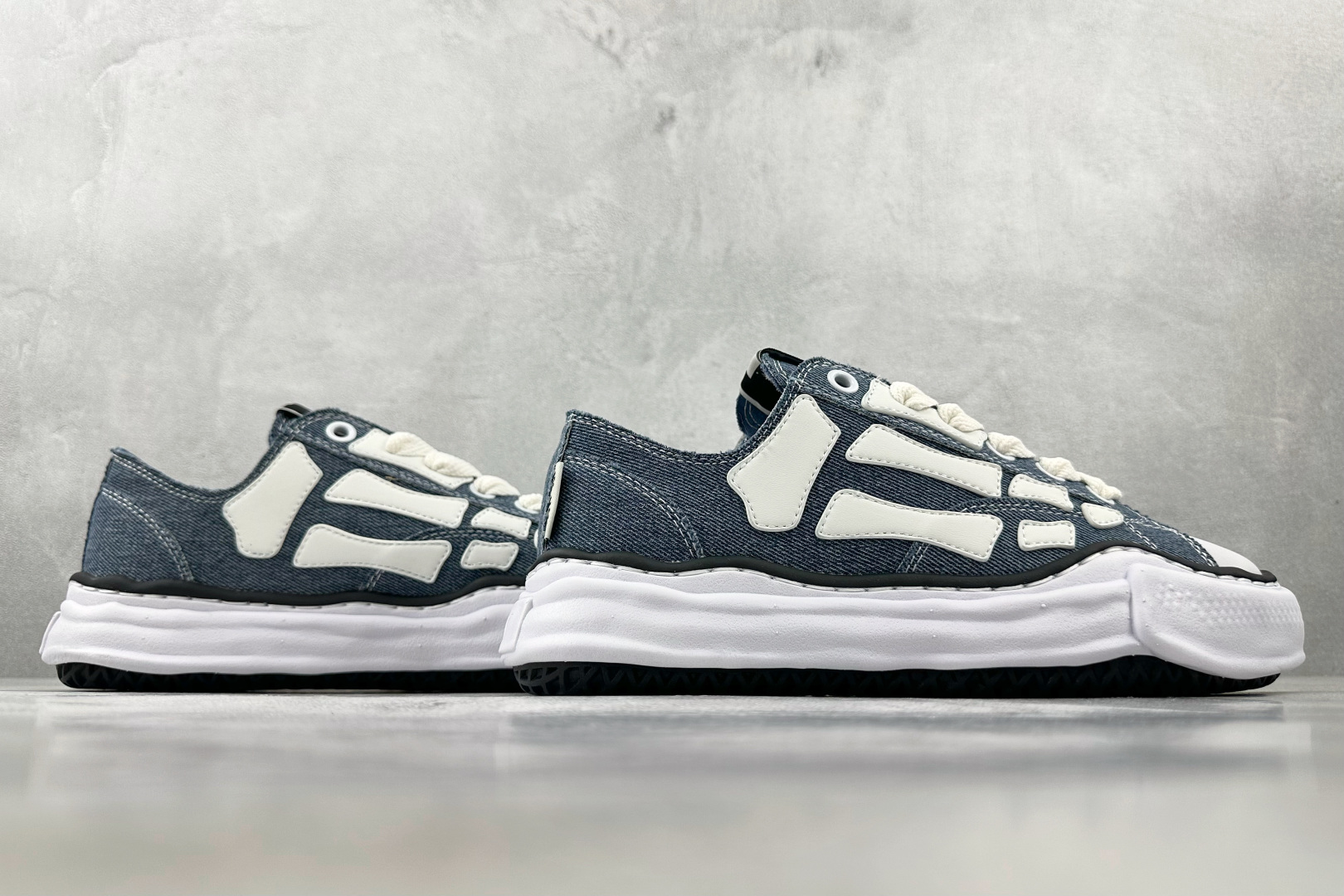 Maison Mihara Yasuhiro x AMIRI Skel-Top Low 蓝色 AMFOSR1076-003