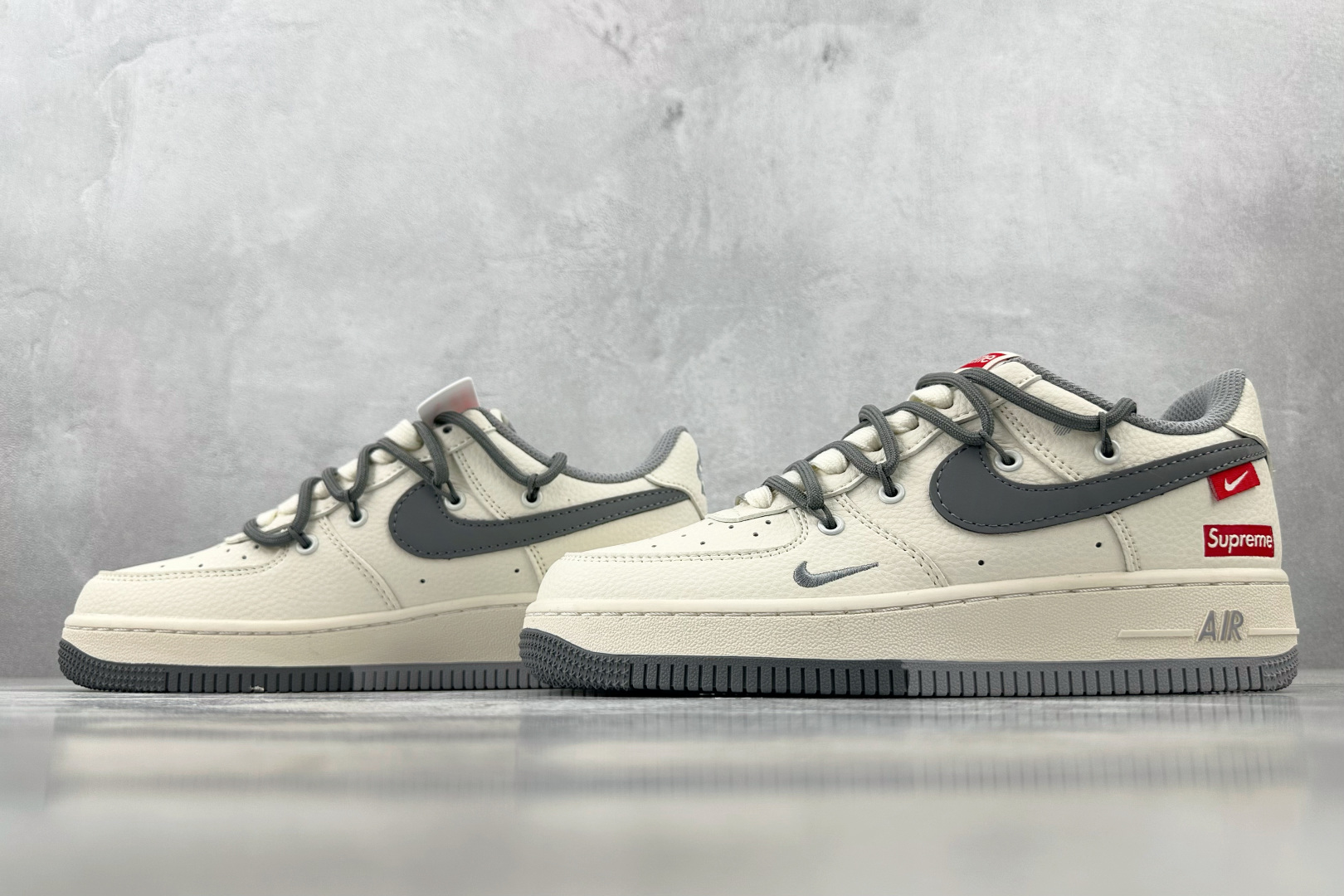 Nike Air Force 1'07 Supreme 联名 米白灰 DM6868-071