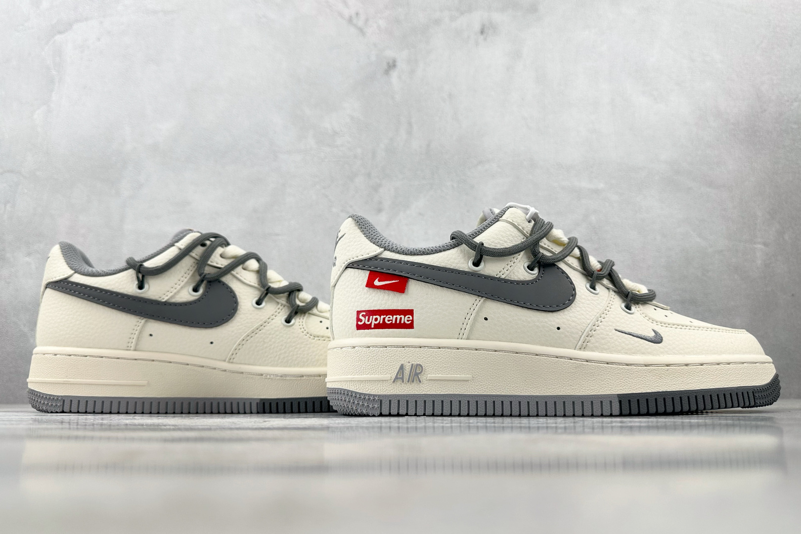 Nike Air Force 1'07 Supreme 联名 米白灰 DM6868-071