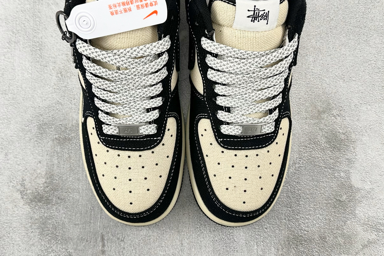 Nike Air Force 1'07 斯图西 联名 黑白 XX3168-156