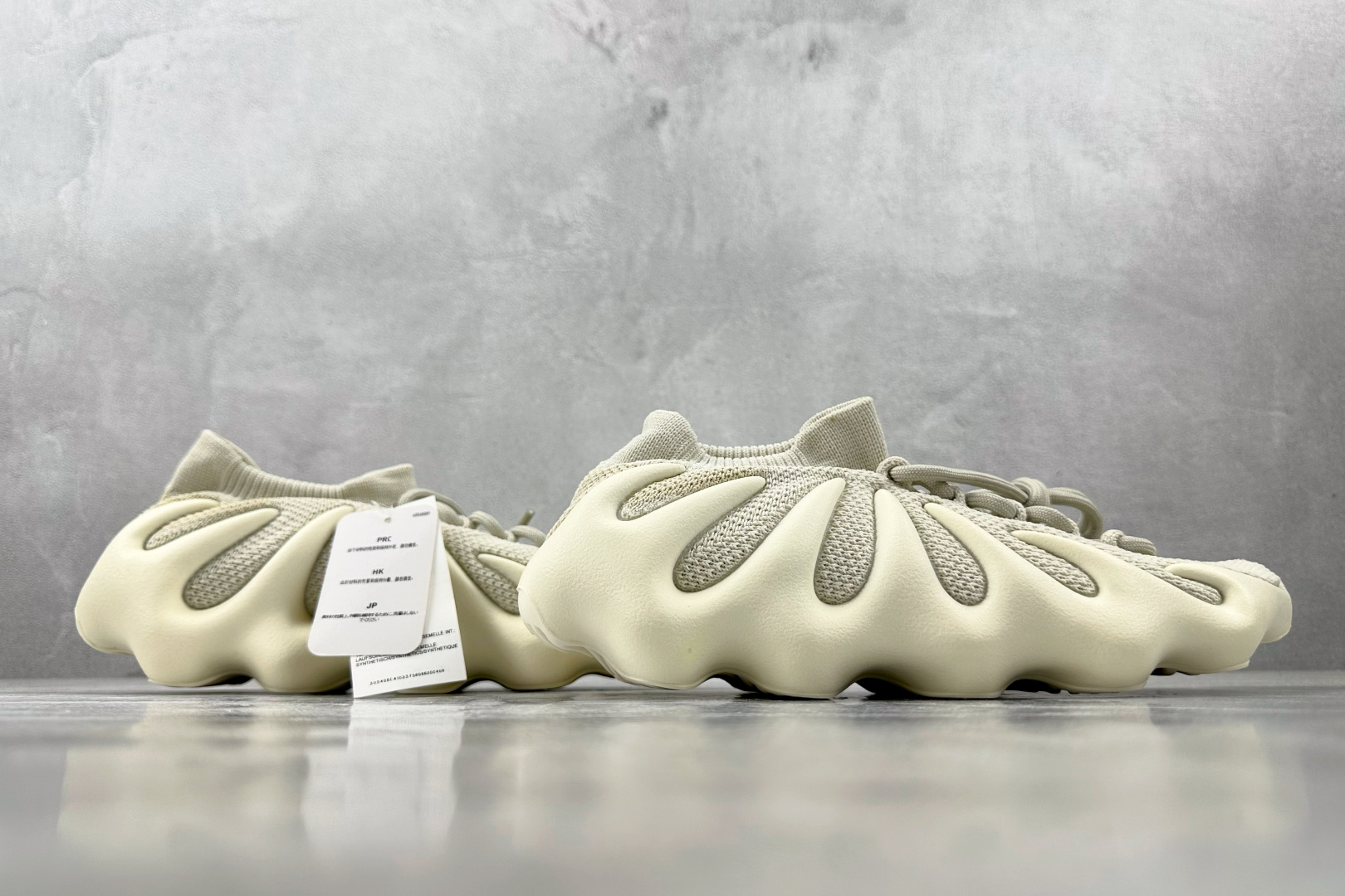 纯原生产线 adidas originals Yeezy 450 白云”Cloud White”灰白 H68038