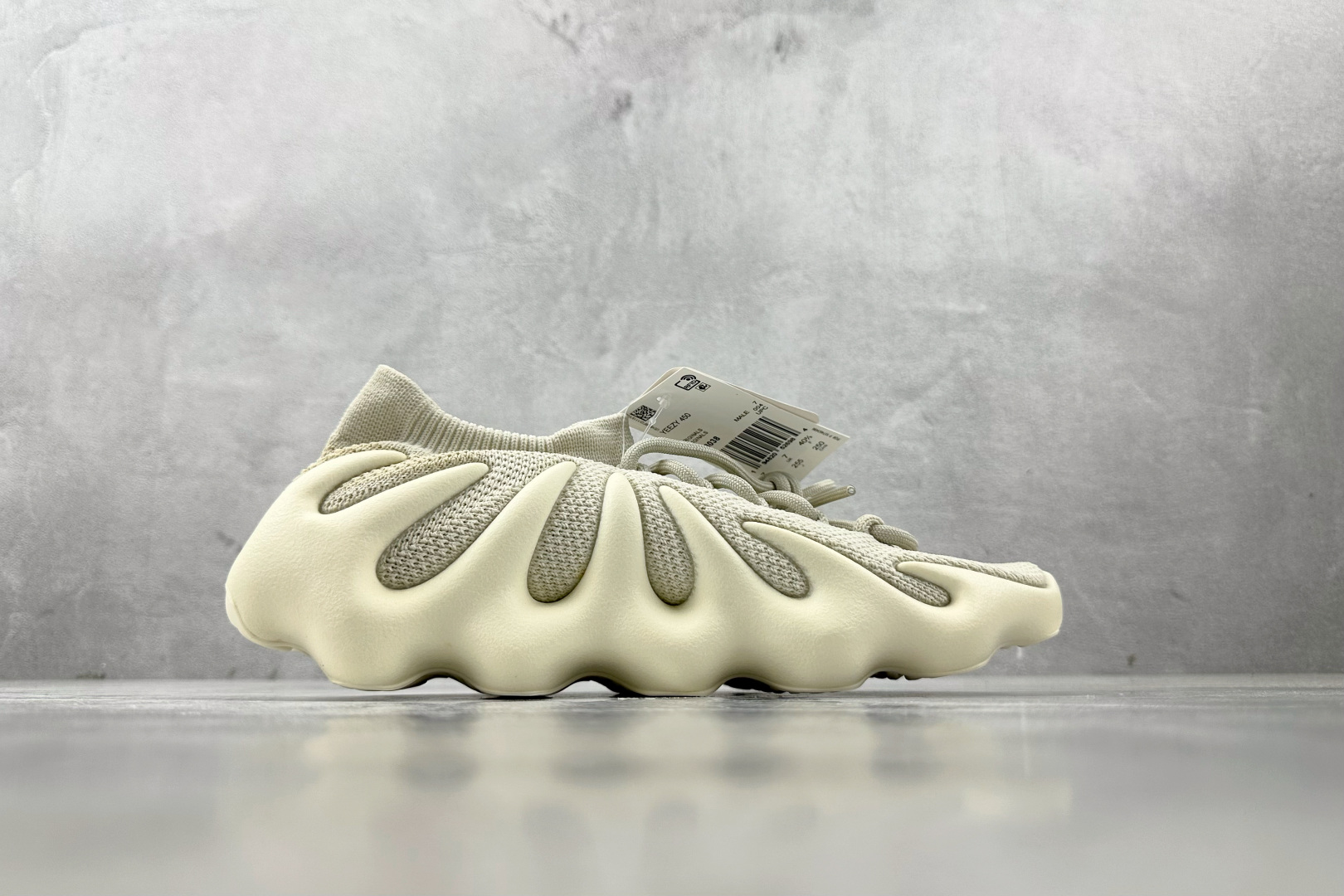 纯原生产线 adidas originals Yeezy 450 白云”Cloud White”灰白 H68038