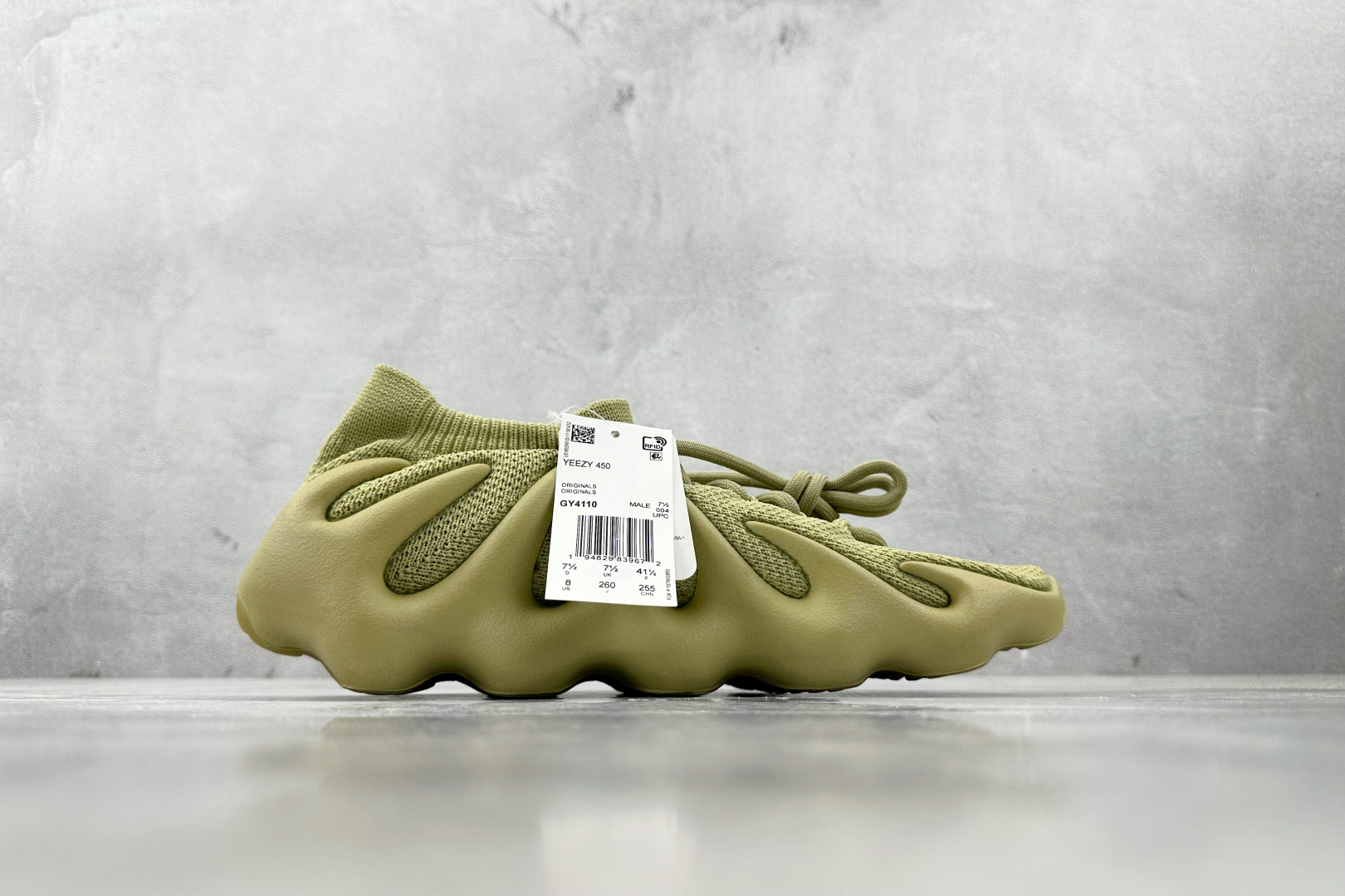 纯原生产线 adidas originals Yeezy 450 树脂 ”Resin” 灰胡绿 GY4110