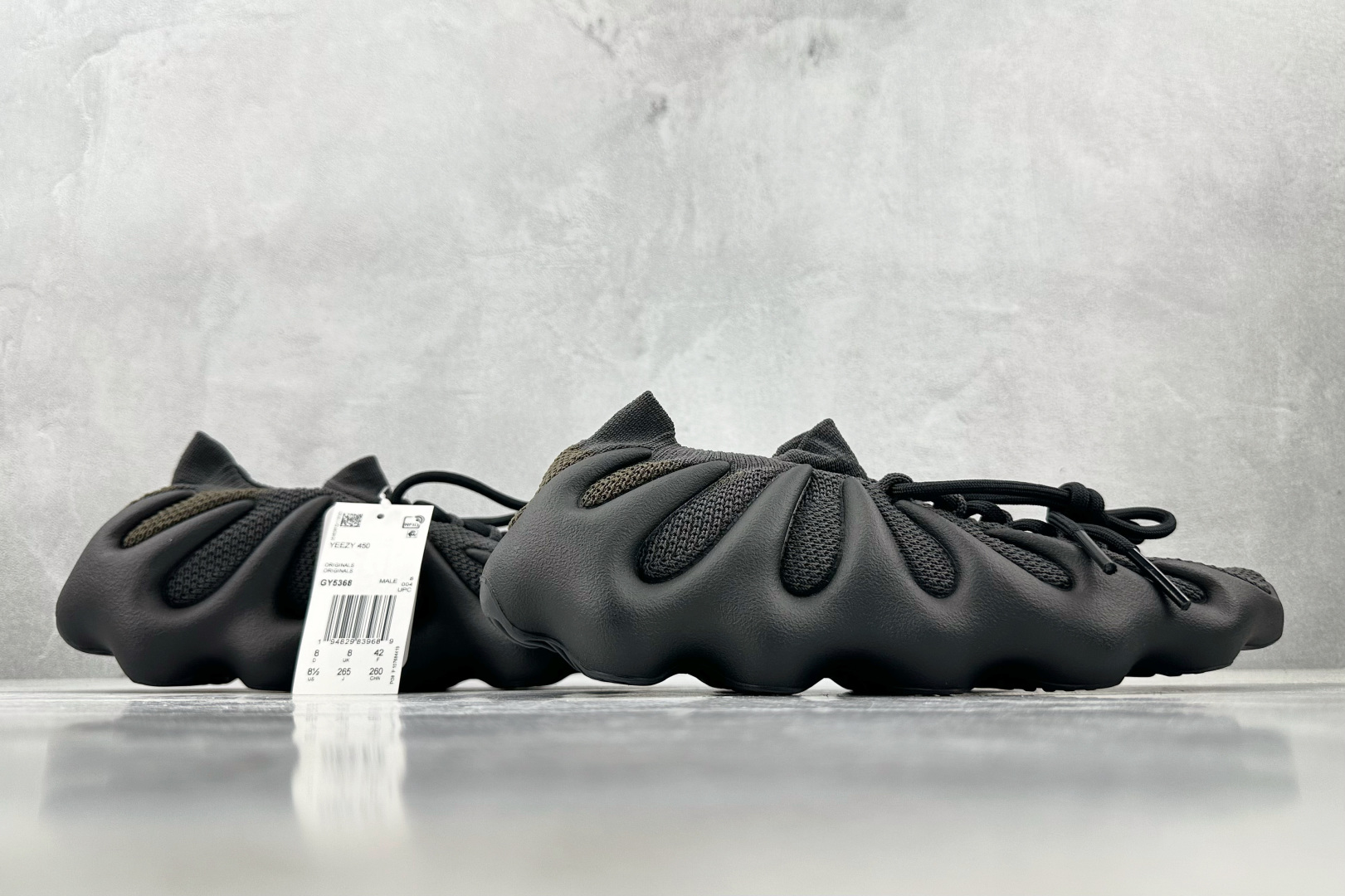 纯原生产线 adidas originals Yeezy 450黑武士”Dark Slate”黑色 GY5368