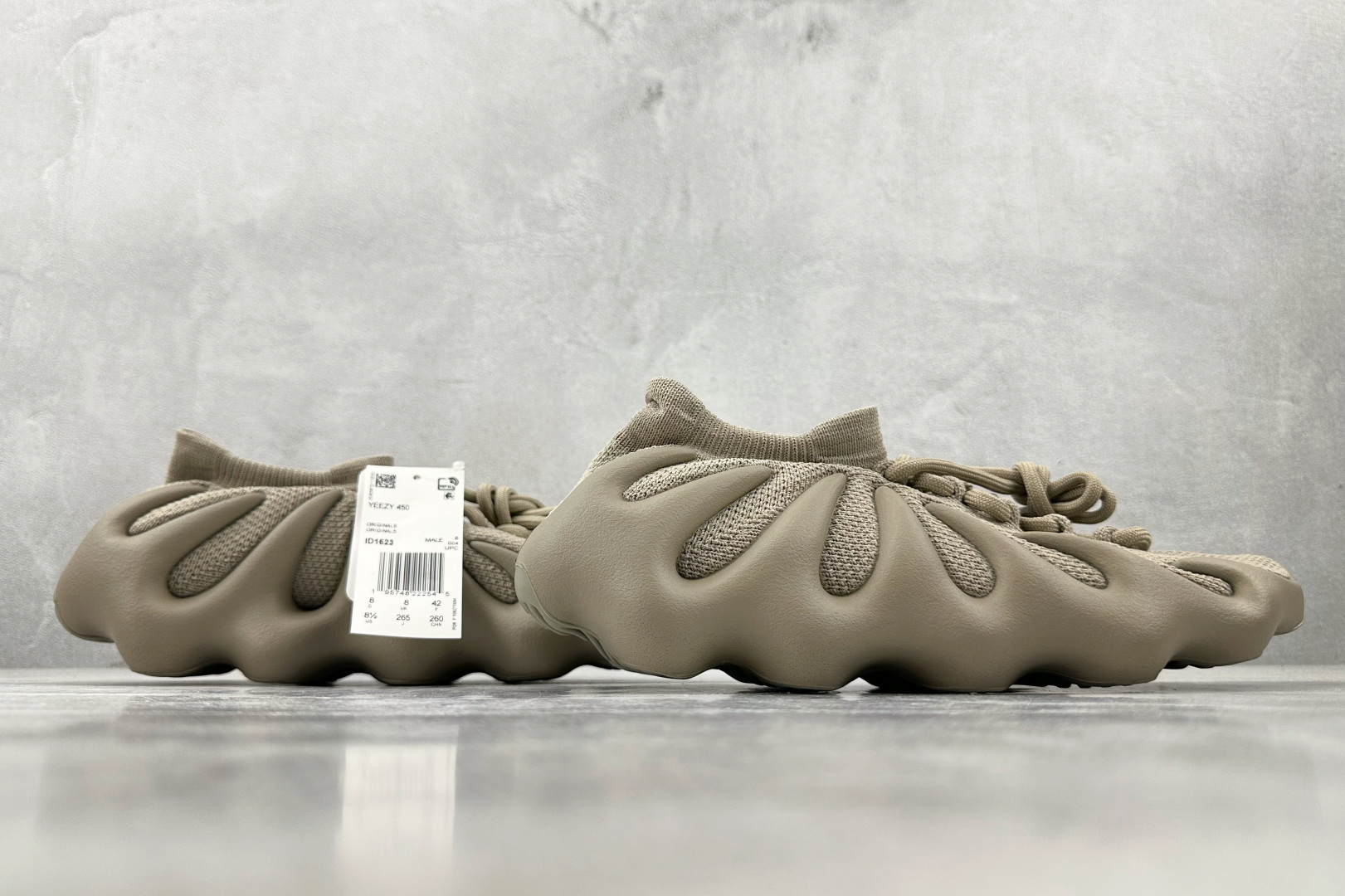 纯原生产线 adidas originals Yeezy 450 浅灰色”Stone Flax” 浅褐色 ID1623