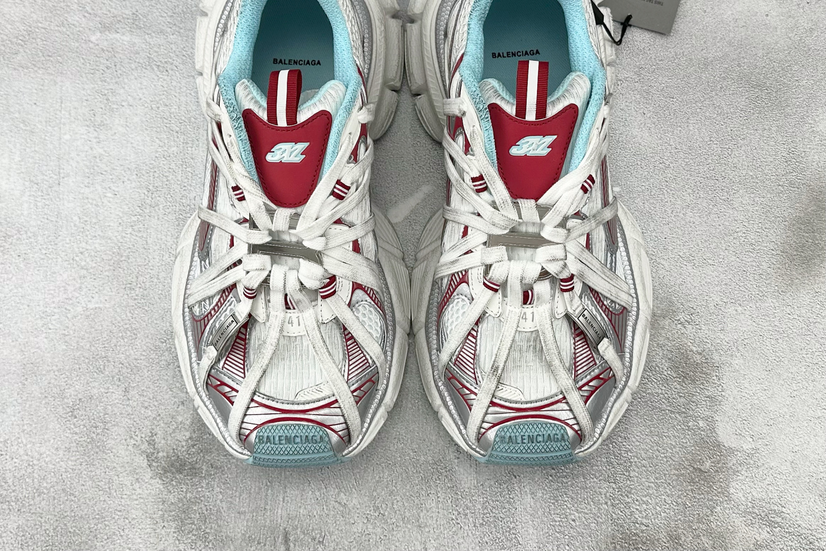 410 最新外贸批次 Balenciaga巴黎世家 3XL Extreme Laces B 米色 825601W3XCH