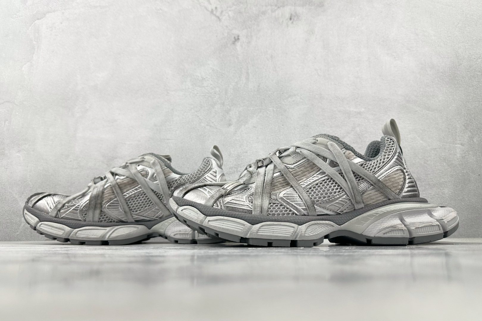 410 最新外贸批次 Balenciaga巴黎世家 3XL Extreme Laces B 白灰色 825601W3XCH