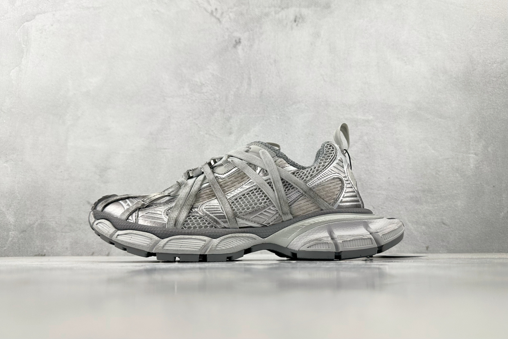 410 最新外贸批次 Balenciaga巴黎世家 3XL Extreme Laces B 白灰色 825601W3XCH