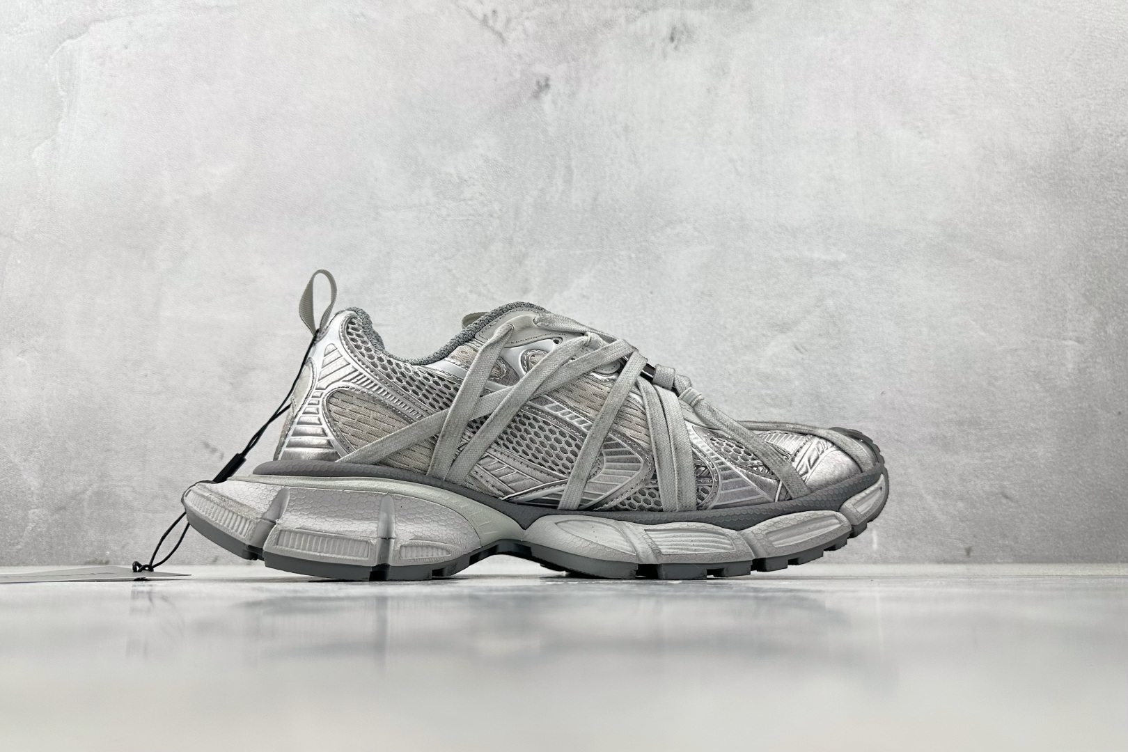 410 最新外贸批次 Balenciaga巴黎世家 3XL Extreme Laces B 白灰色 825601W3XCH