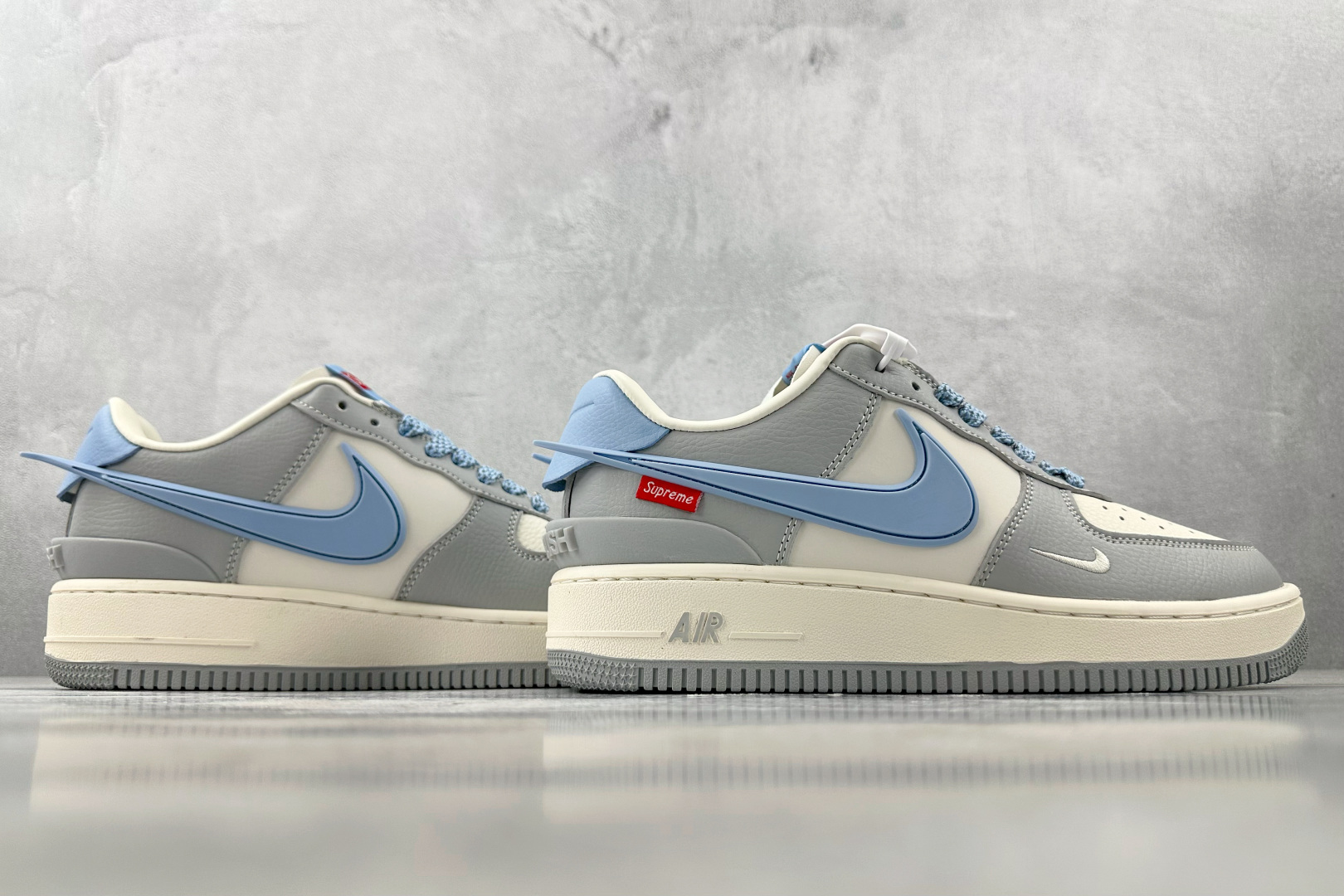 Nike Air Force 1'07 Supreme 联名 灰白蓝 XS3464-577