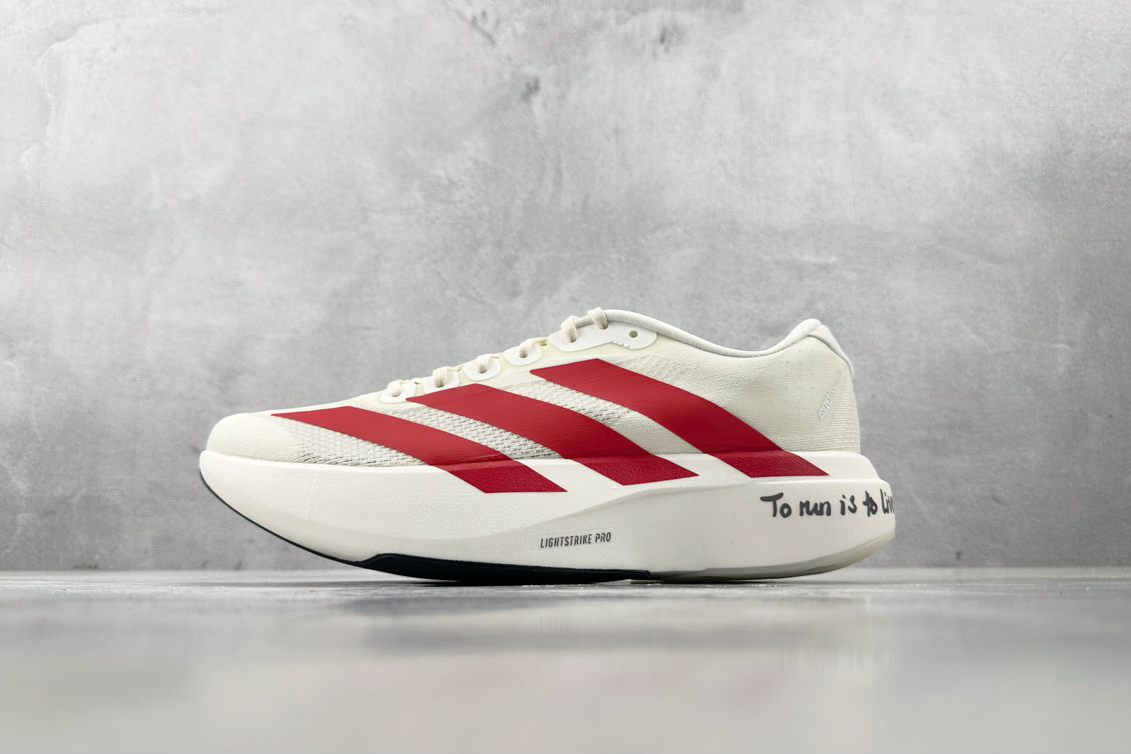 全新工厂开发 adidas Adizero EVO SL 白红色 JS1183