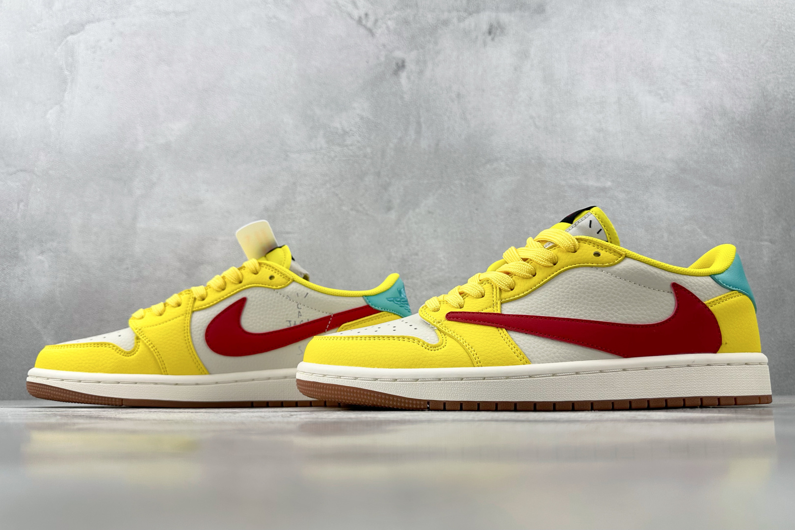 定制 Air Jordan 1 Low ow SP 倒钩联名 黄白红 DN6901 091 尺码：36 36.5 37.5 38 38.5 39 40 40.5 41 42 42.5 43 44 44.5 45 编码：38