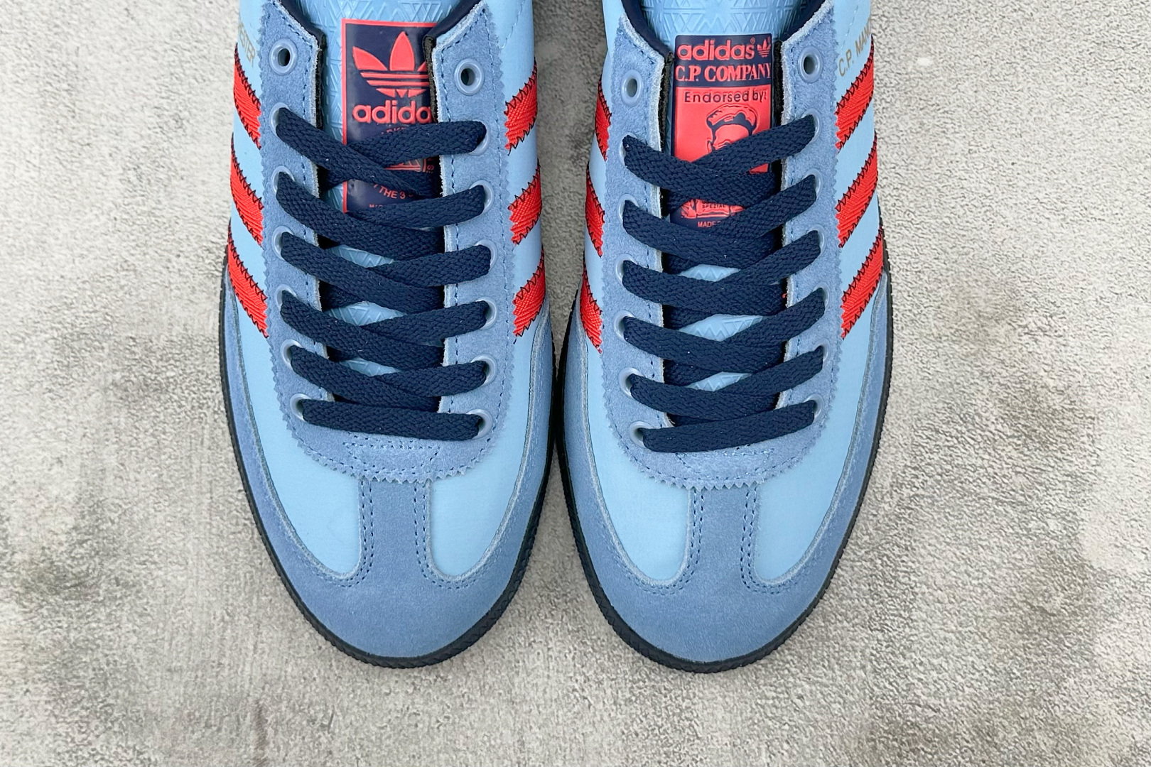 出口订单 C.P.Company x adidas originals adidas Spezial MANCHESTER SPZL 蓝色 IH3312 尺码：35.5 36 36.5 37 38.5 39 40 40.5 41 42 42.5 43 44 44.5 45 编码：26