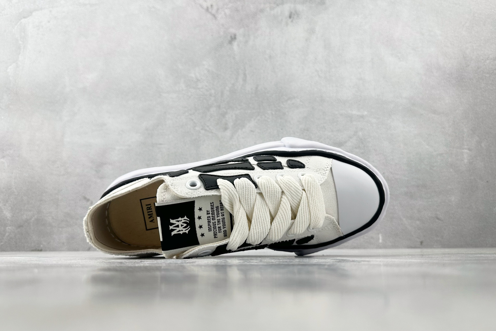 Maison Mihara Yasuhiro x AMIRI Skel-Top Low 米色 C13FW701