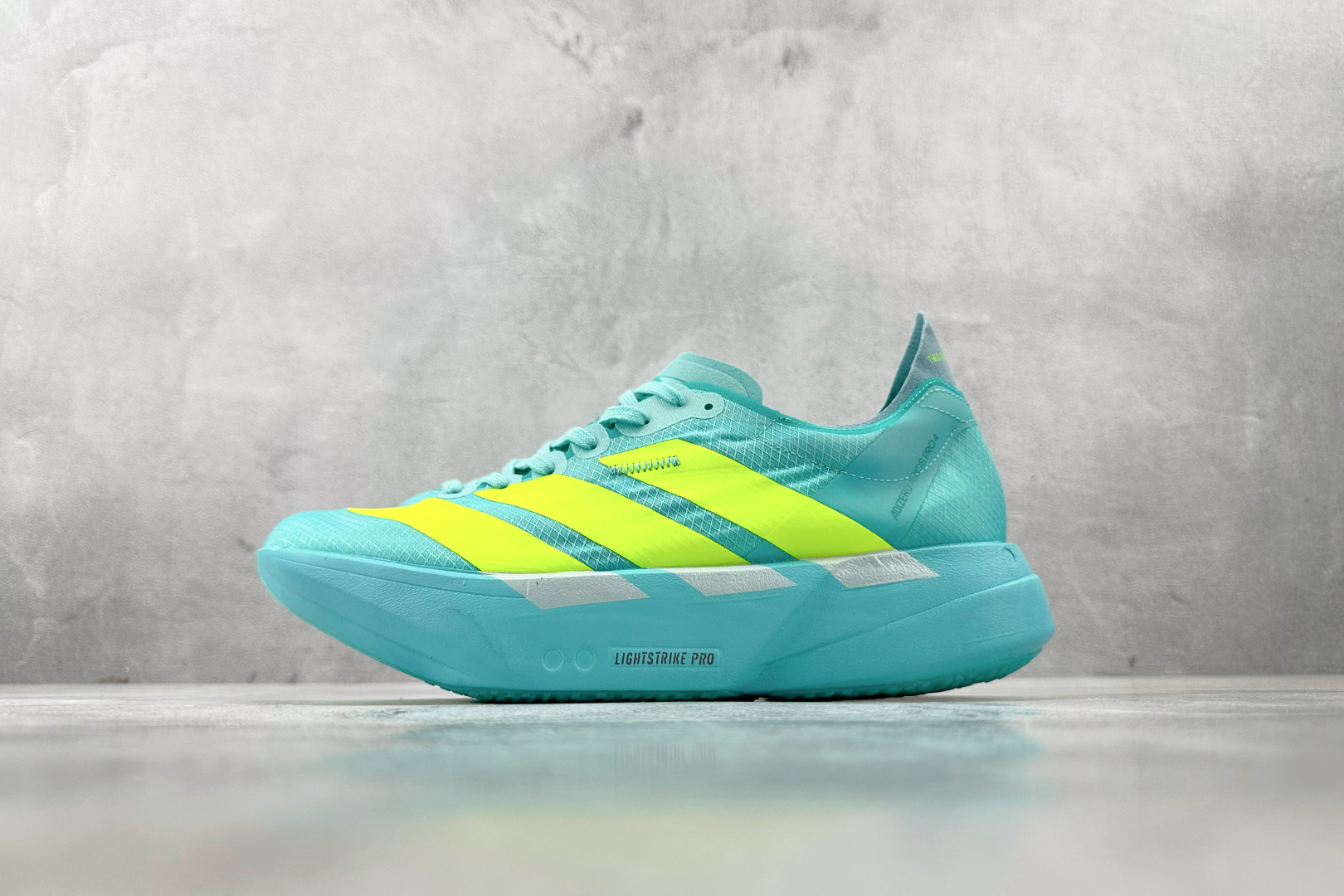 纯原 adidas Adizero Adios Pro 4蓝黄色 JR1251