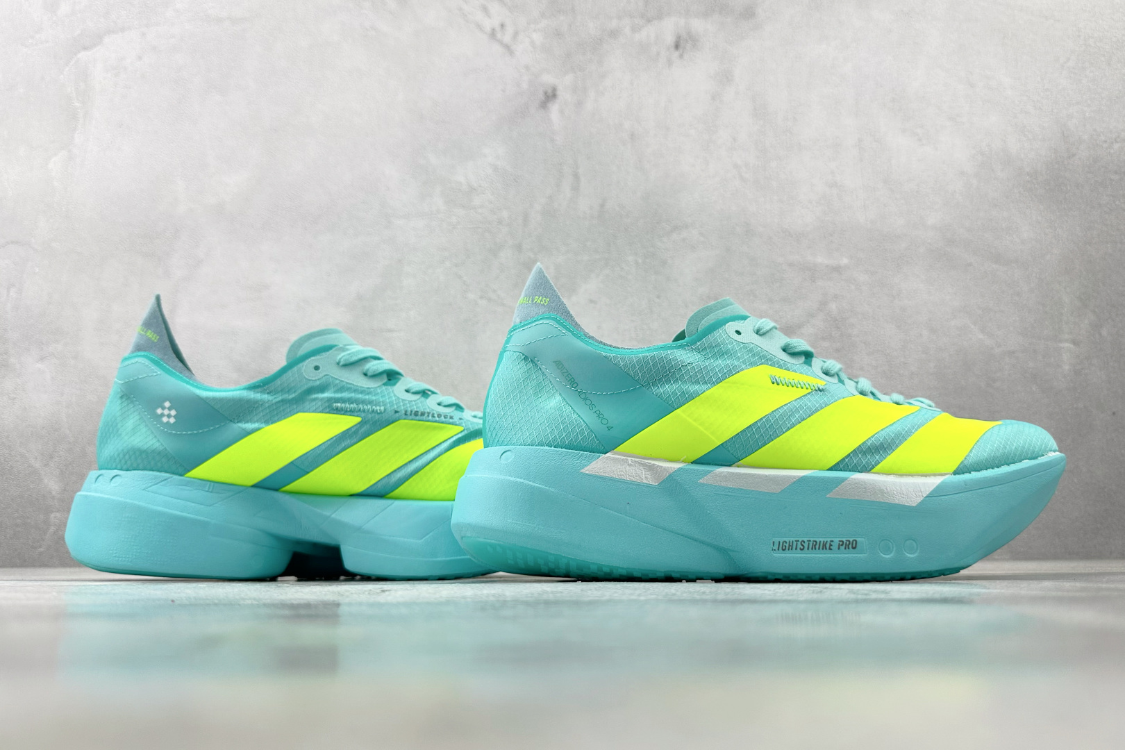 纯原 adidas Adizero Adios Pro 4蓝黄色 JR1251